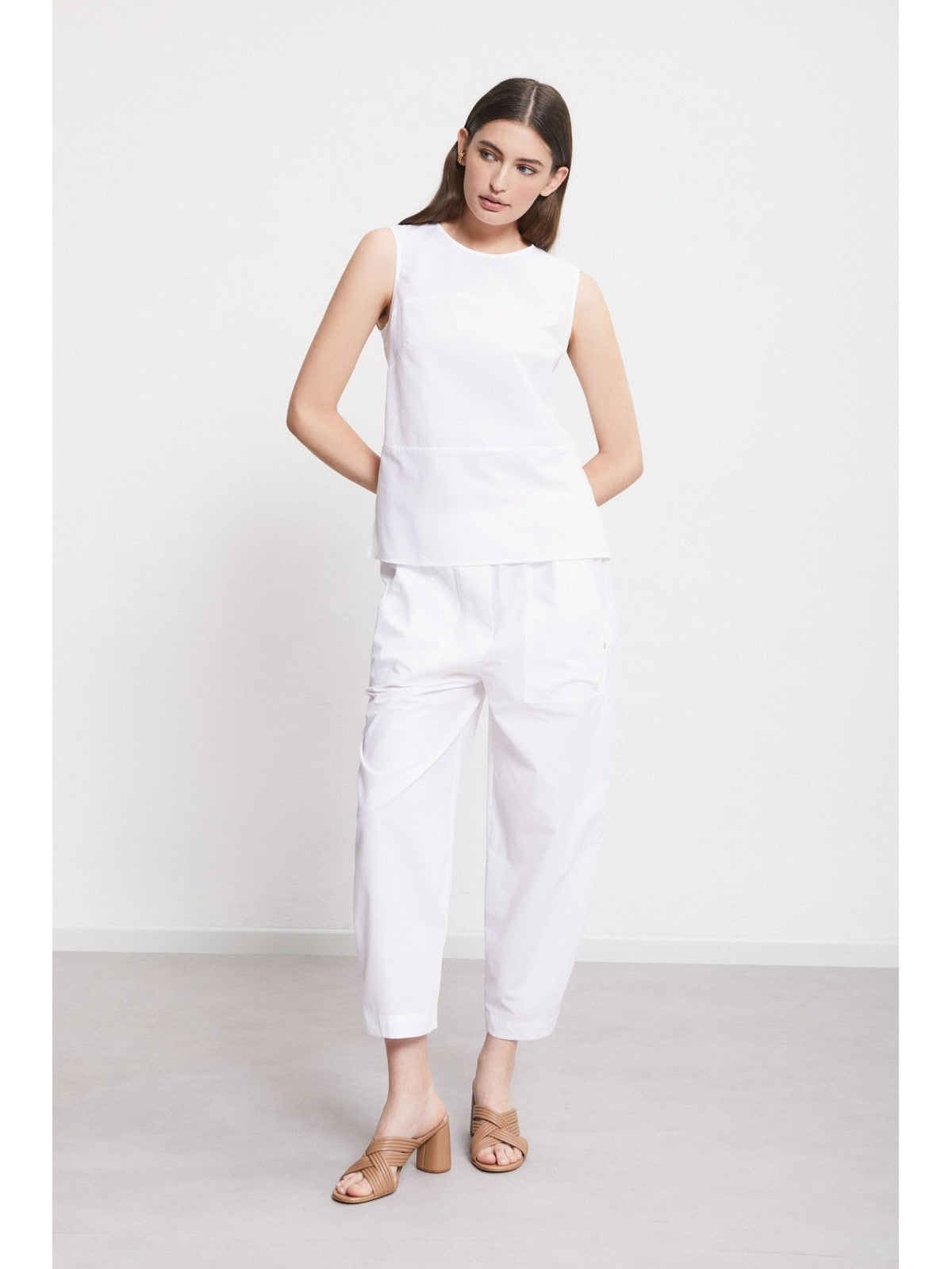 OTTOD'AME Pantalone Donna DP9807 1948 Bianco