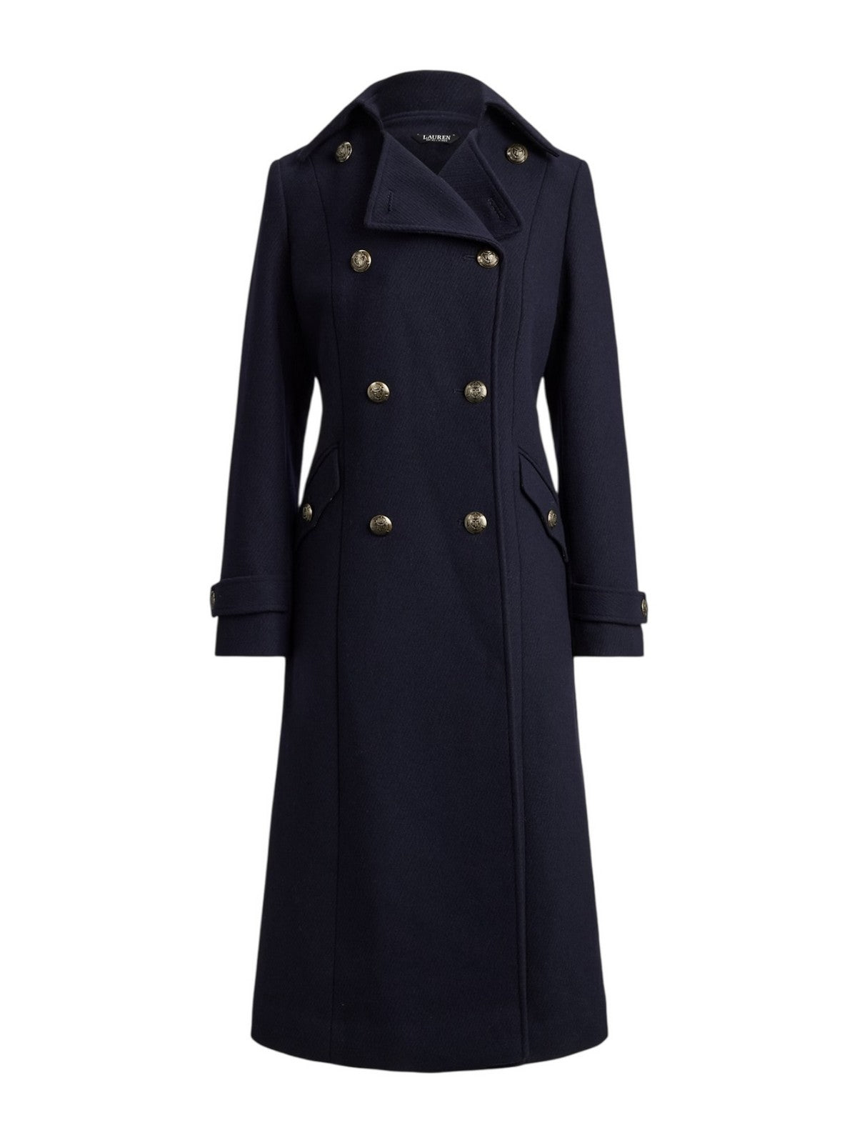 LAUREN RALPH LAUREN Cappotto Donna "TWILL DB 45""-LINED-COAT" 297P04150 002 REGAL NAVY gioboutiqueweb