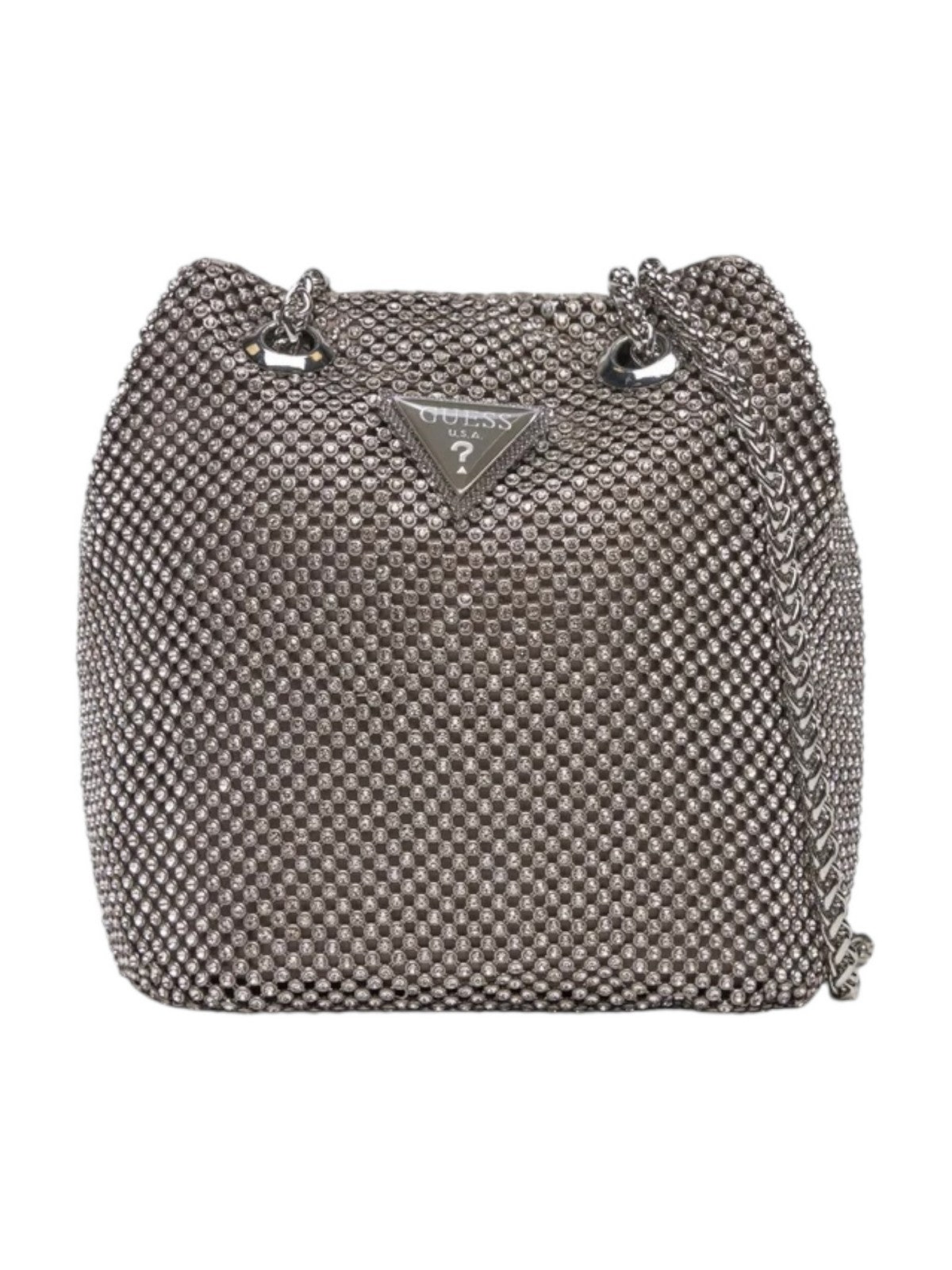 GUESS Borsa Donna Twiller Mini Satchel HWRY93 50750 SIL Argento gioboutiqueweb