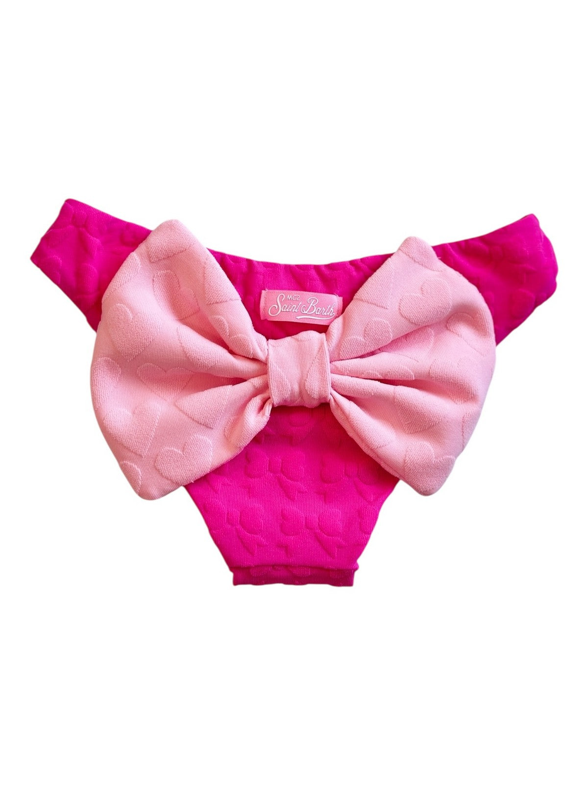 MC2 SAINT BARTH Costume da bagno Bambine e ragazze MADAME 00028H LYCRA EMBOSSED BOW 77 gioboutiqueweb