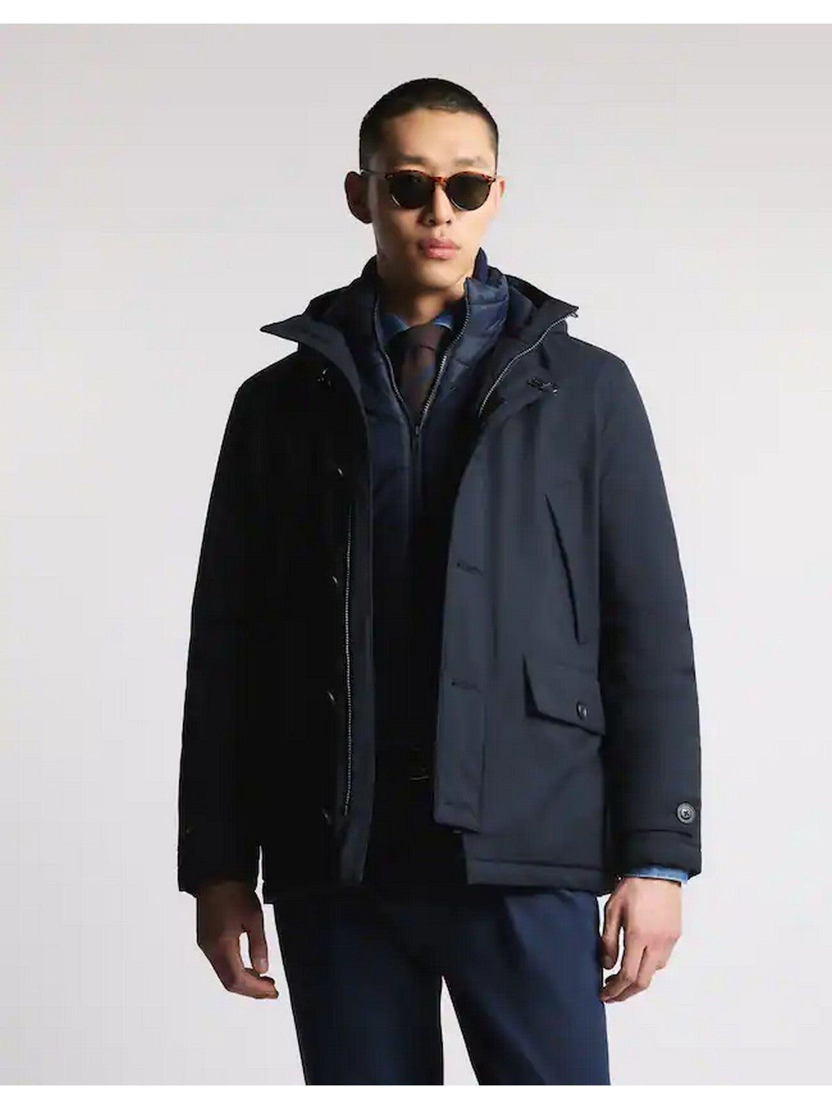 FAY Piumino Uomo NAM13510220XLMU809 BLU PETROLIO