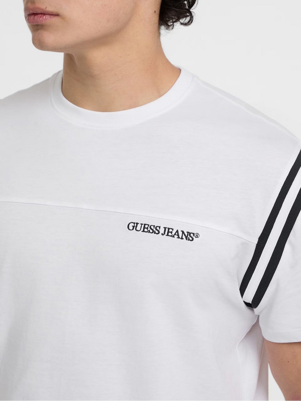 GUESS T-shirt Uomo GJ SS CN REG 3D 81 TEE M5GI47 K8HM0 G011 PURE WHITE gioboutiqueweb