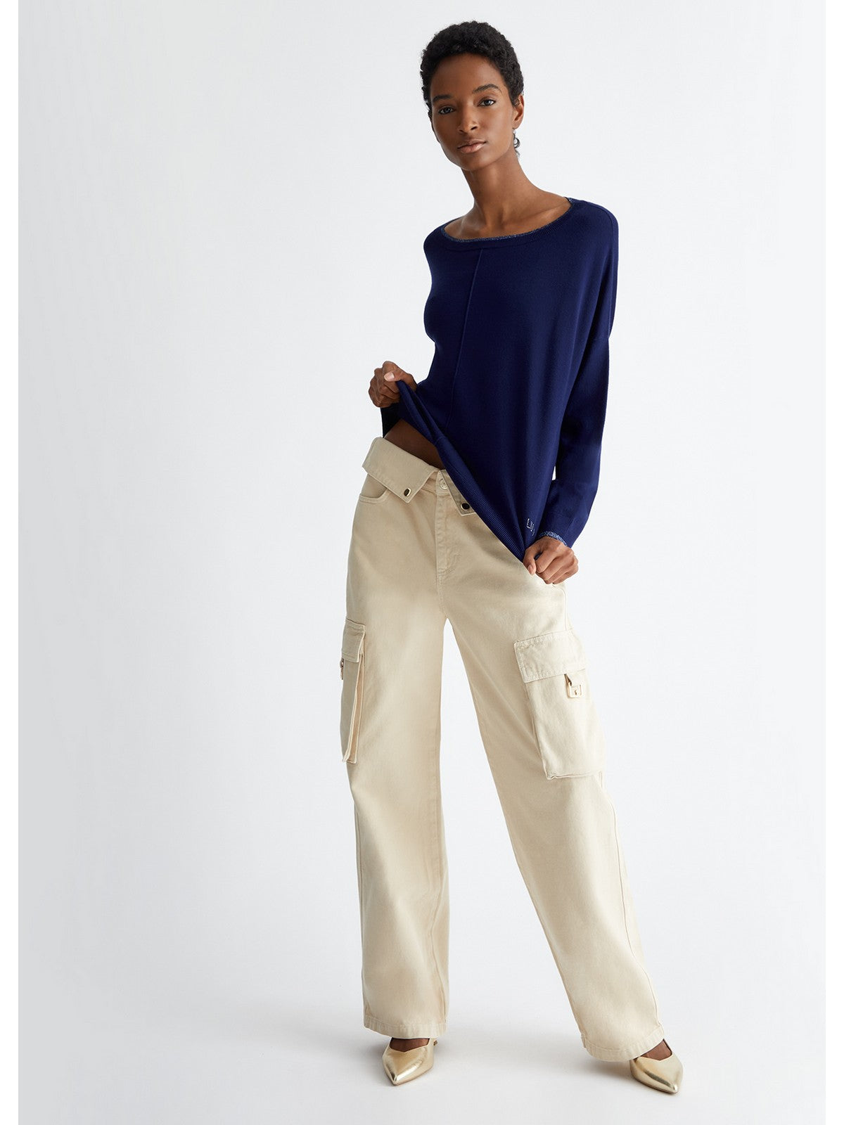 Liu Jo White Women's shirt M4074ms49i 93831 Blue