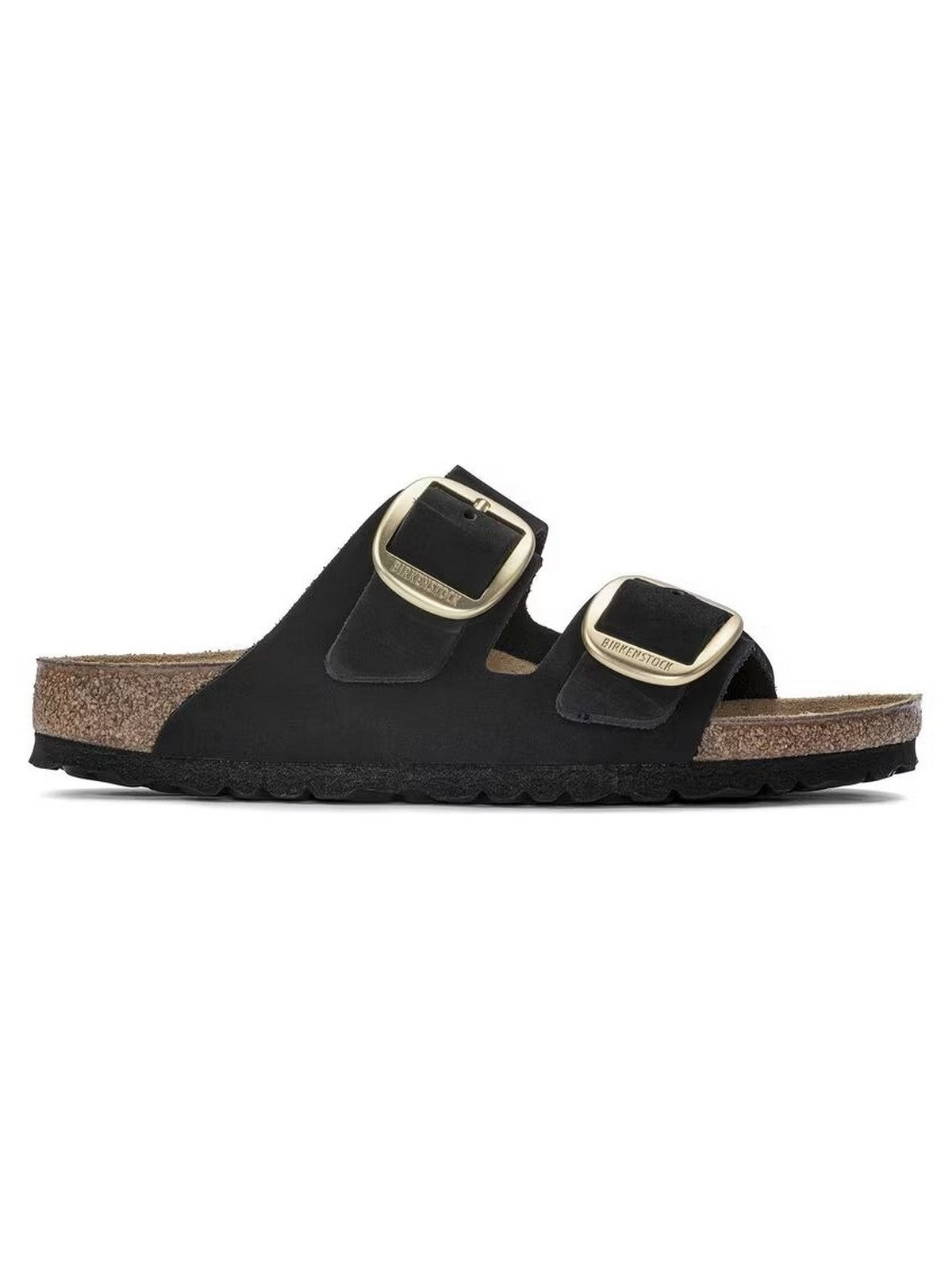 BIRKENSTOCK Sandalo Donna Arizona Big Buckle black, Nubuck Leather 1023290 Nero