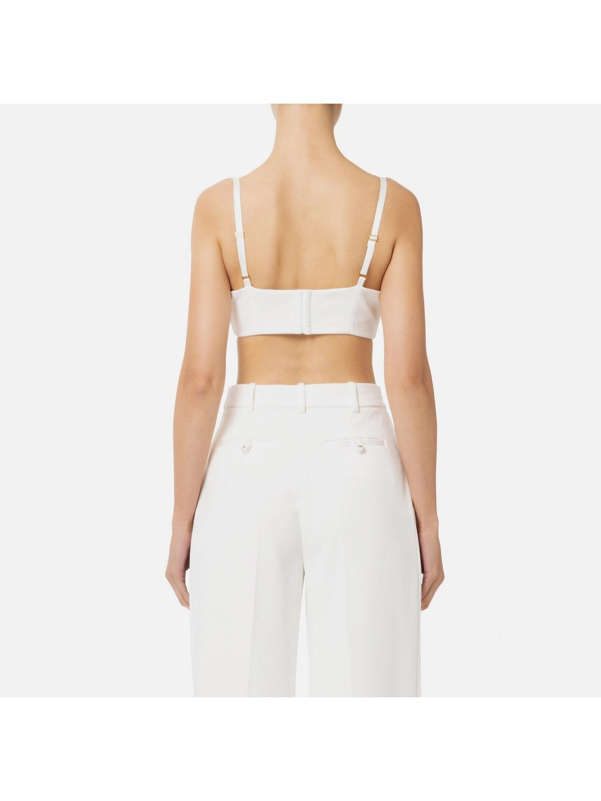 ELISABETTA FRANCHI Top Donna TO03051E2-360 Avorio gioboutiqueweb