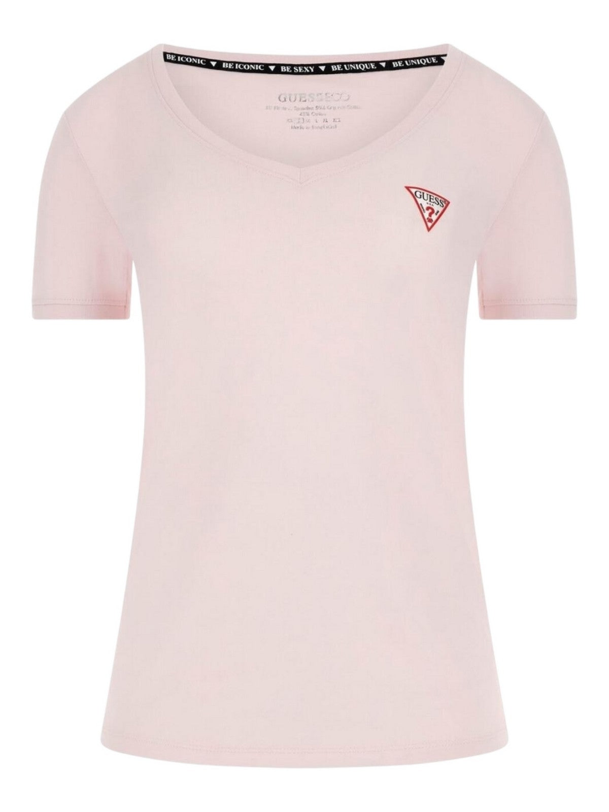 GUESS T-shirt Donna SS VN MINI TRIANGLE TEE W2YI45 J1314 A60W Rosa gioboutiqueweb