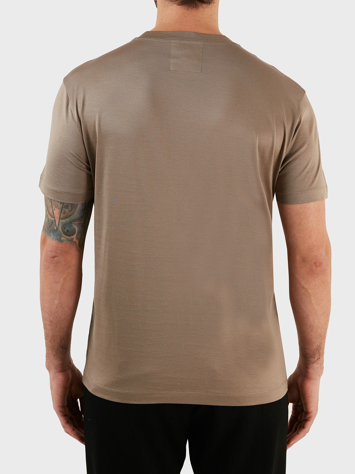 EMPORIO ARMANI T-shirt Uomo 8N1TE8 1JUVZ U6167 Beige gioboutiqueweb
