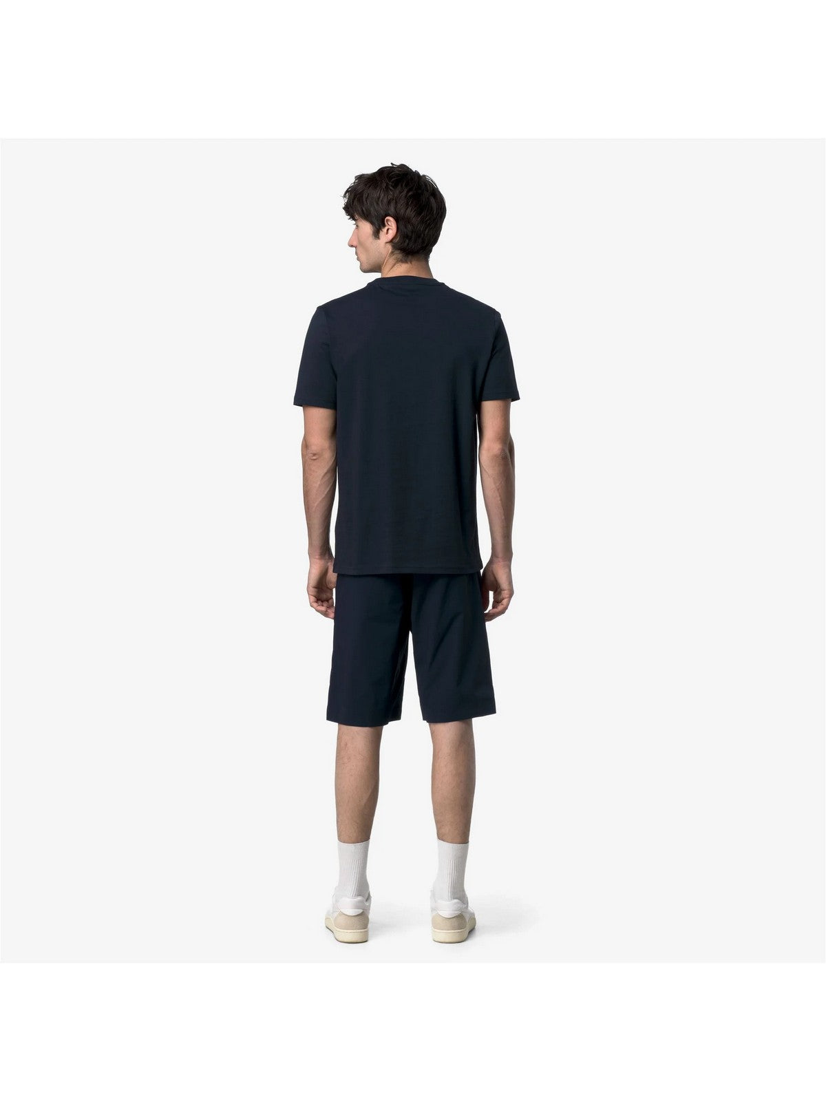 K-WAY T-shirt Uomo ODOM JERSEY MICRO LETTERING K81489W K89 BLUE DEPTH