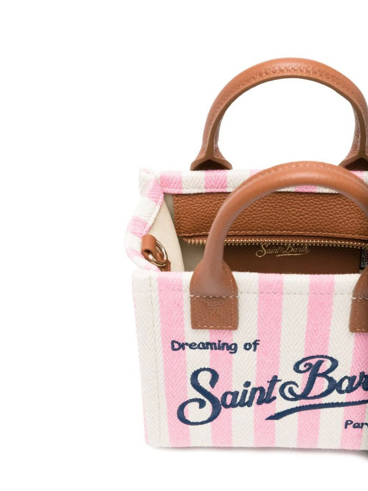 MC2 SAINT BARTH Borsa Donna VANITY BAG MINI 01784L HB STRIPES LEATHER 2119 EMB