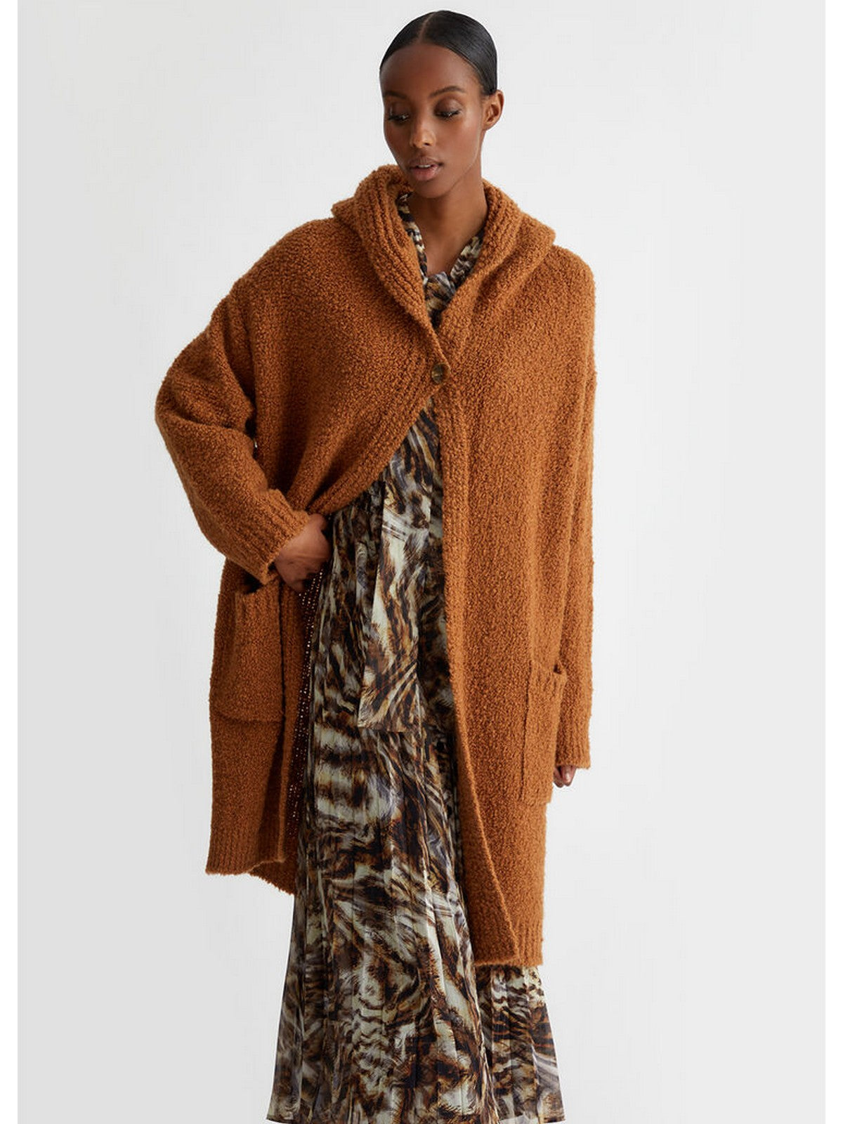 LIU JO WHITE Cappotto Donna WF4520MA26O 81029 Marrone gioboutiqueweb