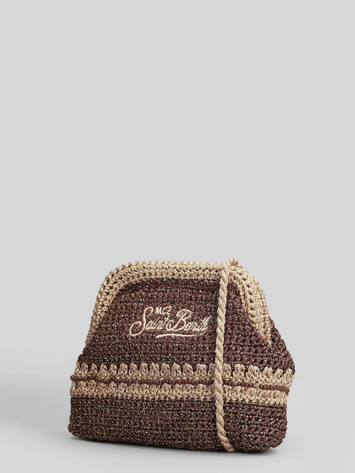 MC2 SAINT BARTH Borsa Donna CROCHET POUCH N 09555L LUREX 1118 EMB
