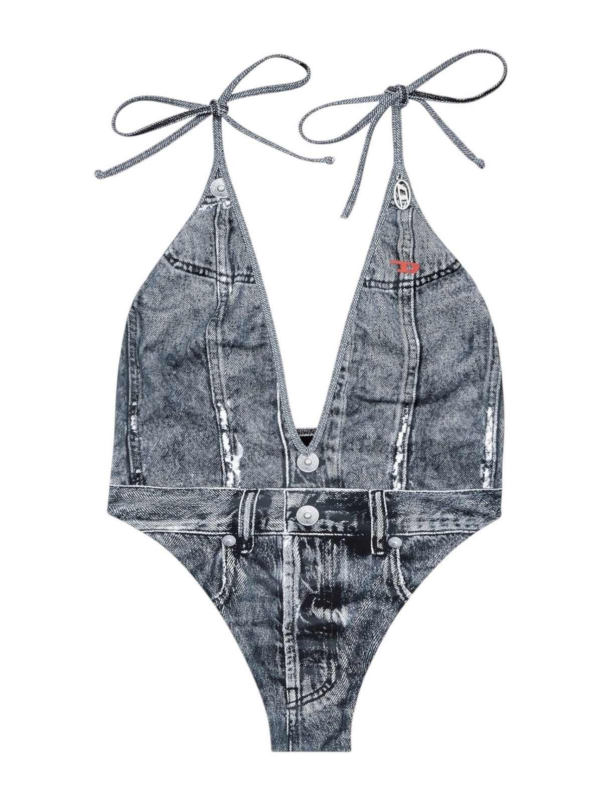 DIESEL Maillot de bain femme KINSLEY-DNM INTERO A18751 0BNCW E6866 900 - DENIM