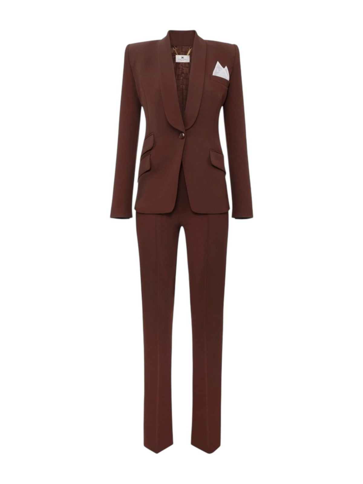 ELISABETTA FRANCHI Tailleur Donna TP00156E2 EA3 COFFEE gioboutiqueweb