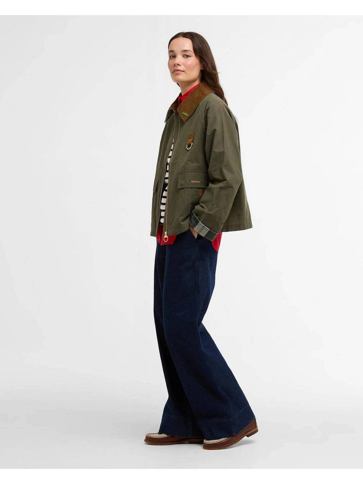 BARBOUR Giubbino Donna ICONS SPEY SHOWERPROOF LSP0311 OL72 IVY GREEN/ANCIENT