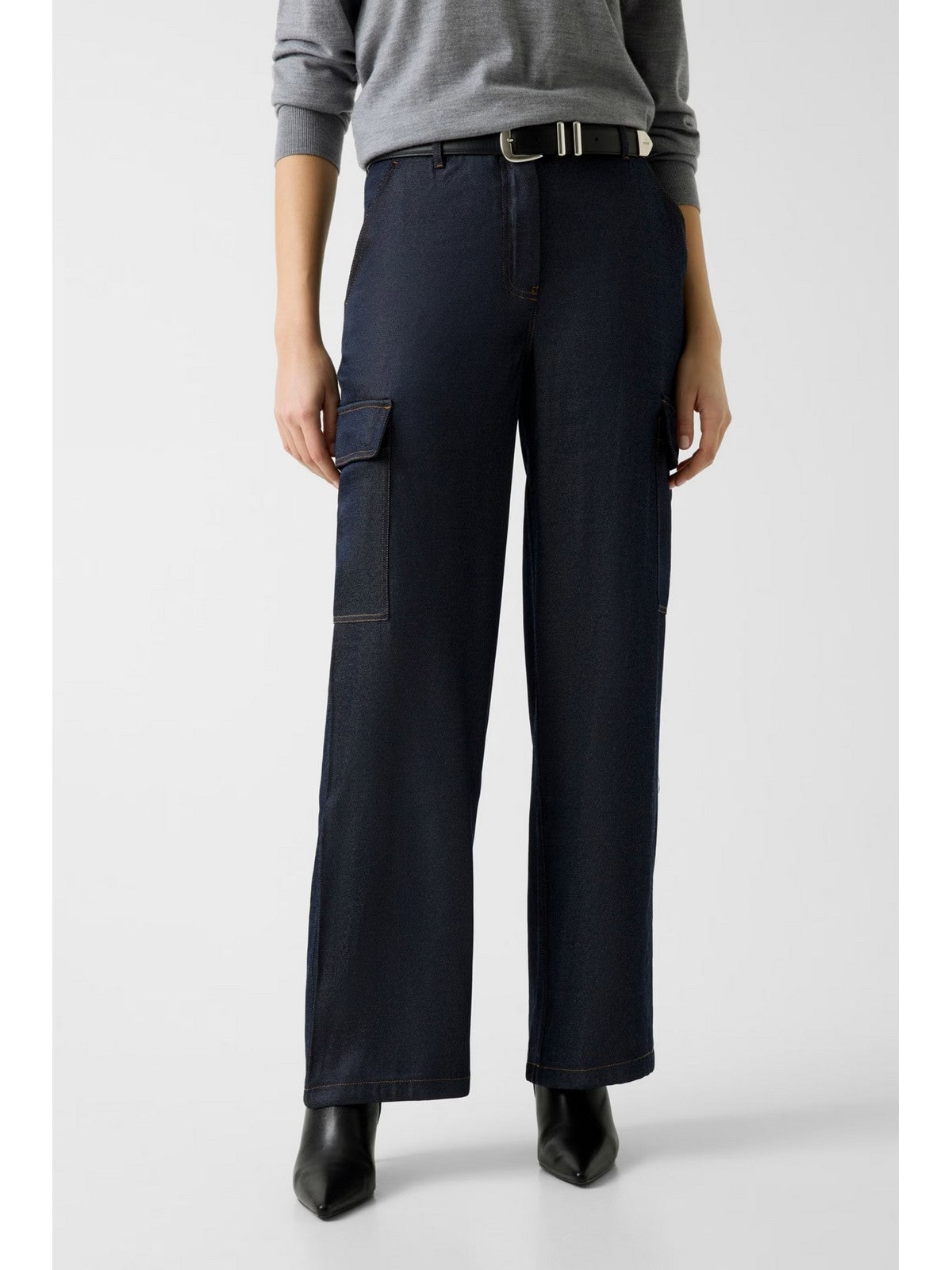 GUESS Pantalone Donna REGINE FLUID CARGO W6RB65 WL842 FB6C INDIGO BLUE