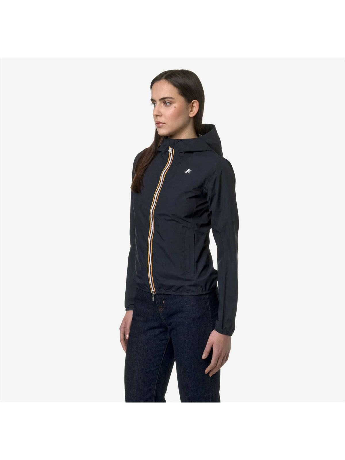 K-WAY Giubbino Donna Lily Eco Stretch Dot K5127LW K89 Blu gioboutiqueweb