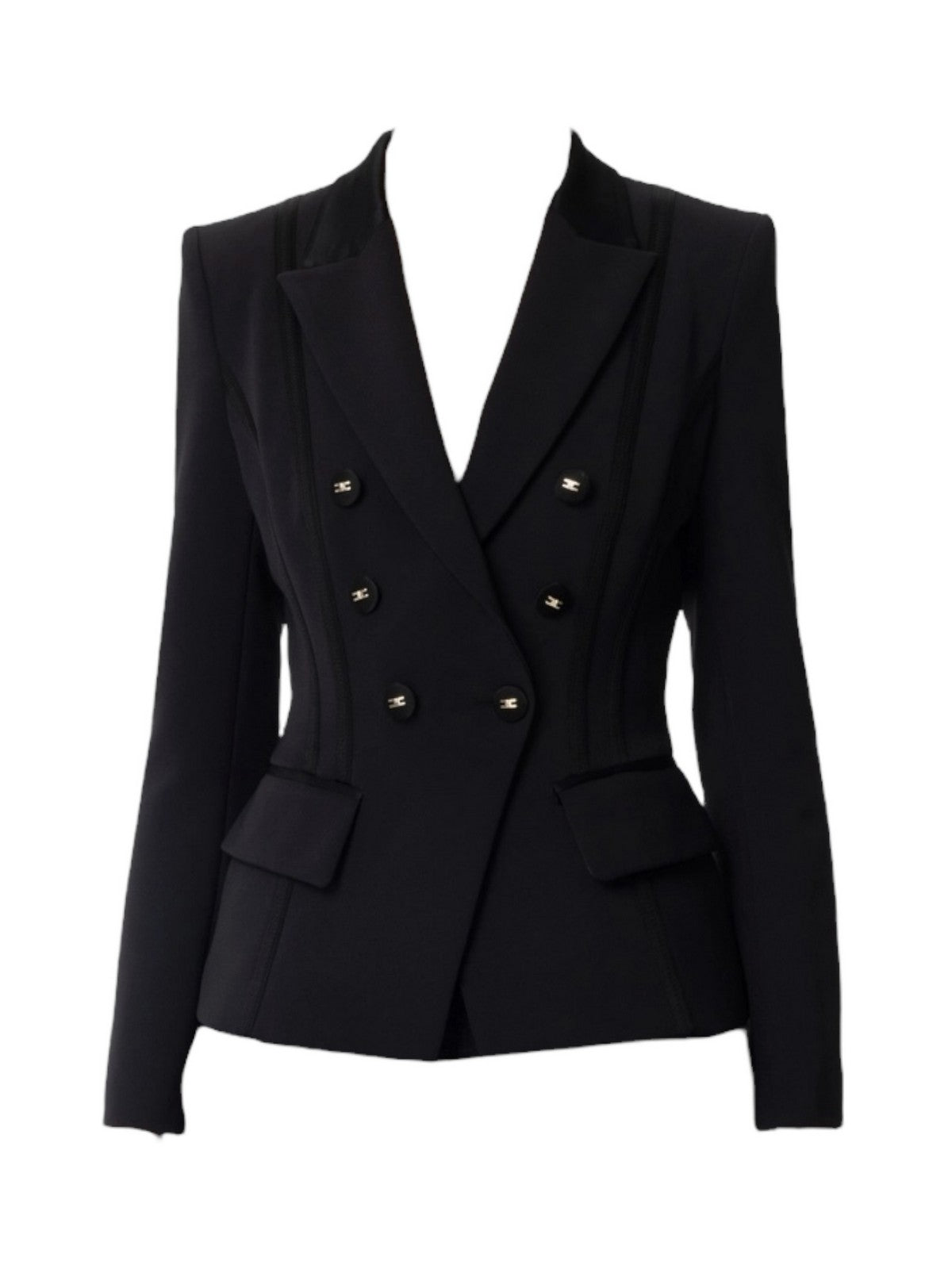 ELISABETTA FRANCHI Giacca Donna GI14251E2-110 Nero gioboutiqueweb