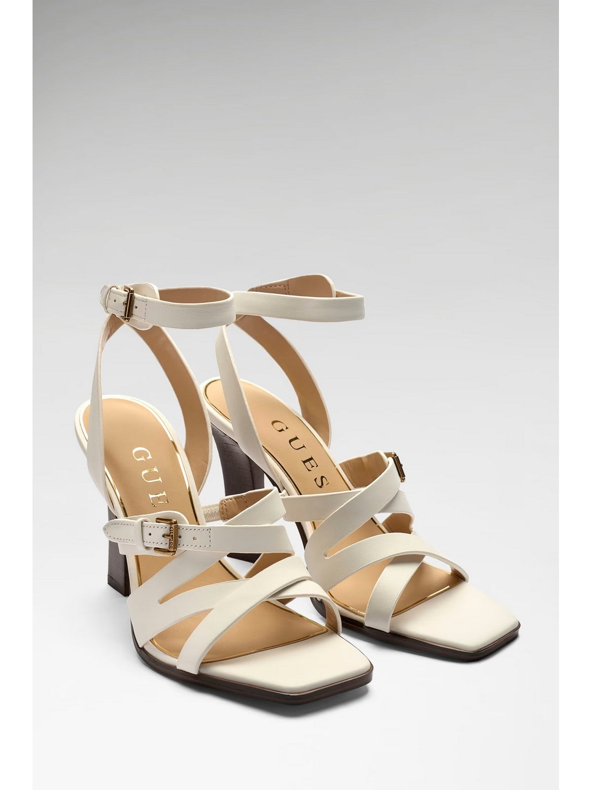 GUESS Sandalo Donna RADELA FLJRAD LEA03 WHITE WHITE