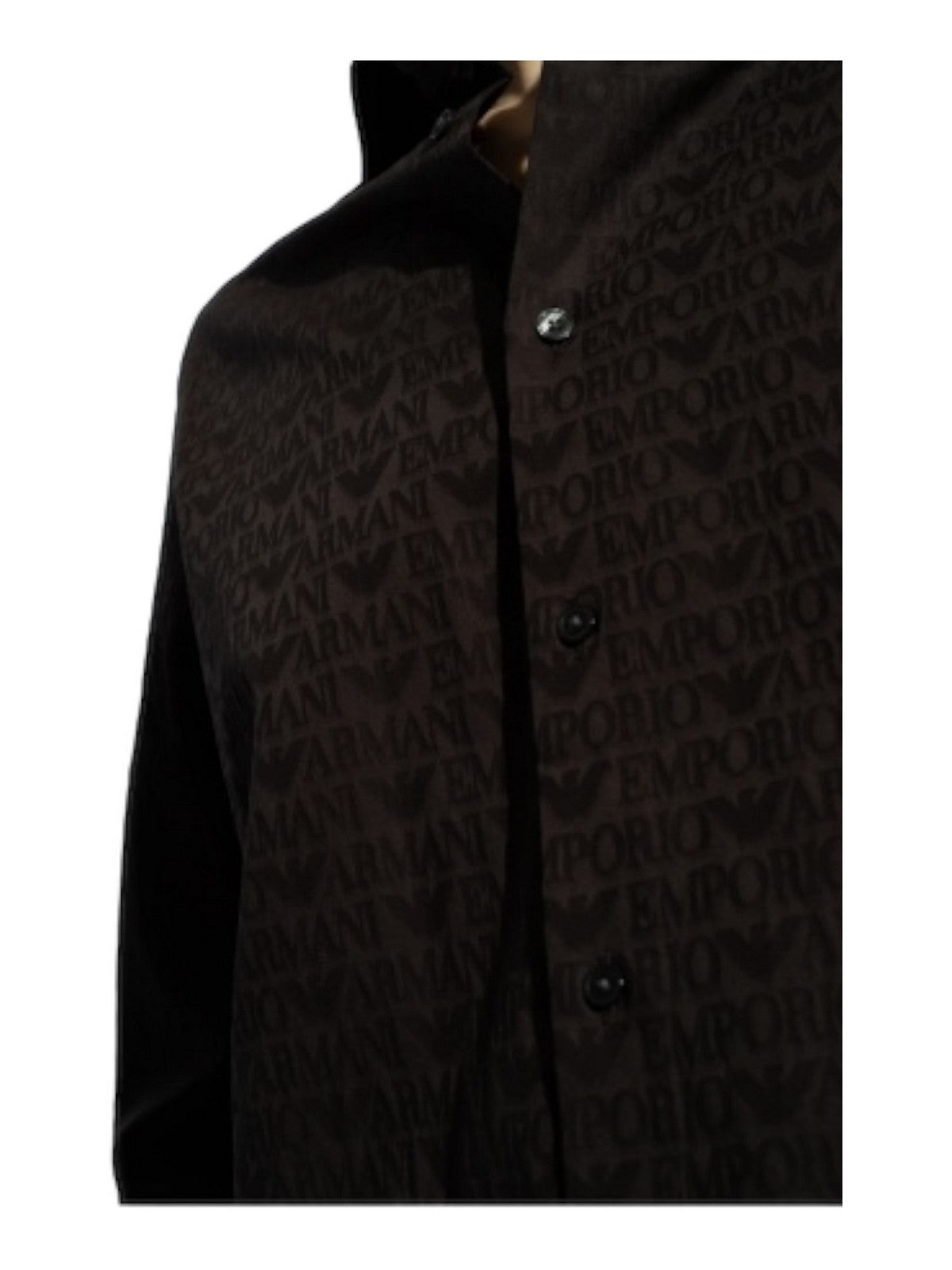 EMPORIO ARMANI Camicia Uomo 3D1C86 1NIUZ F056 Nero gioboutiqueweb