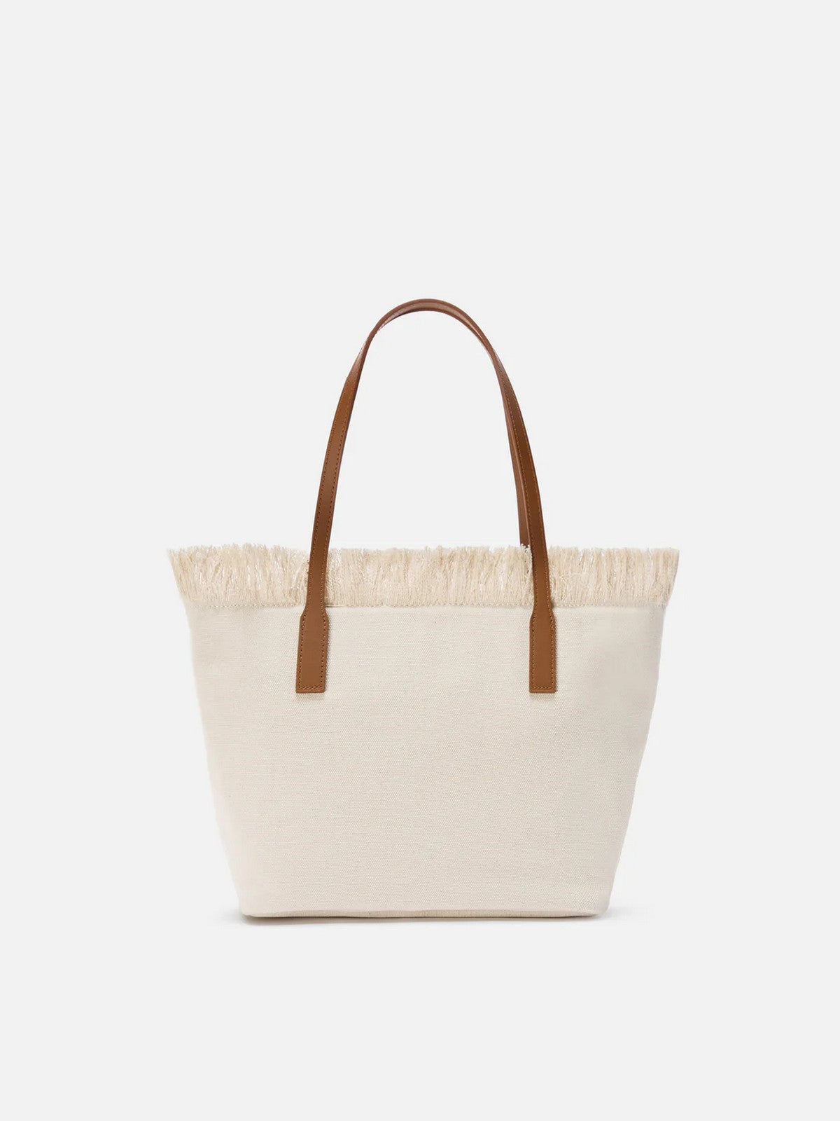 MC2 SAINT BARTH Borsa Donna CITY BAG MID FRINGE 00302L BIANCO