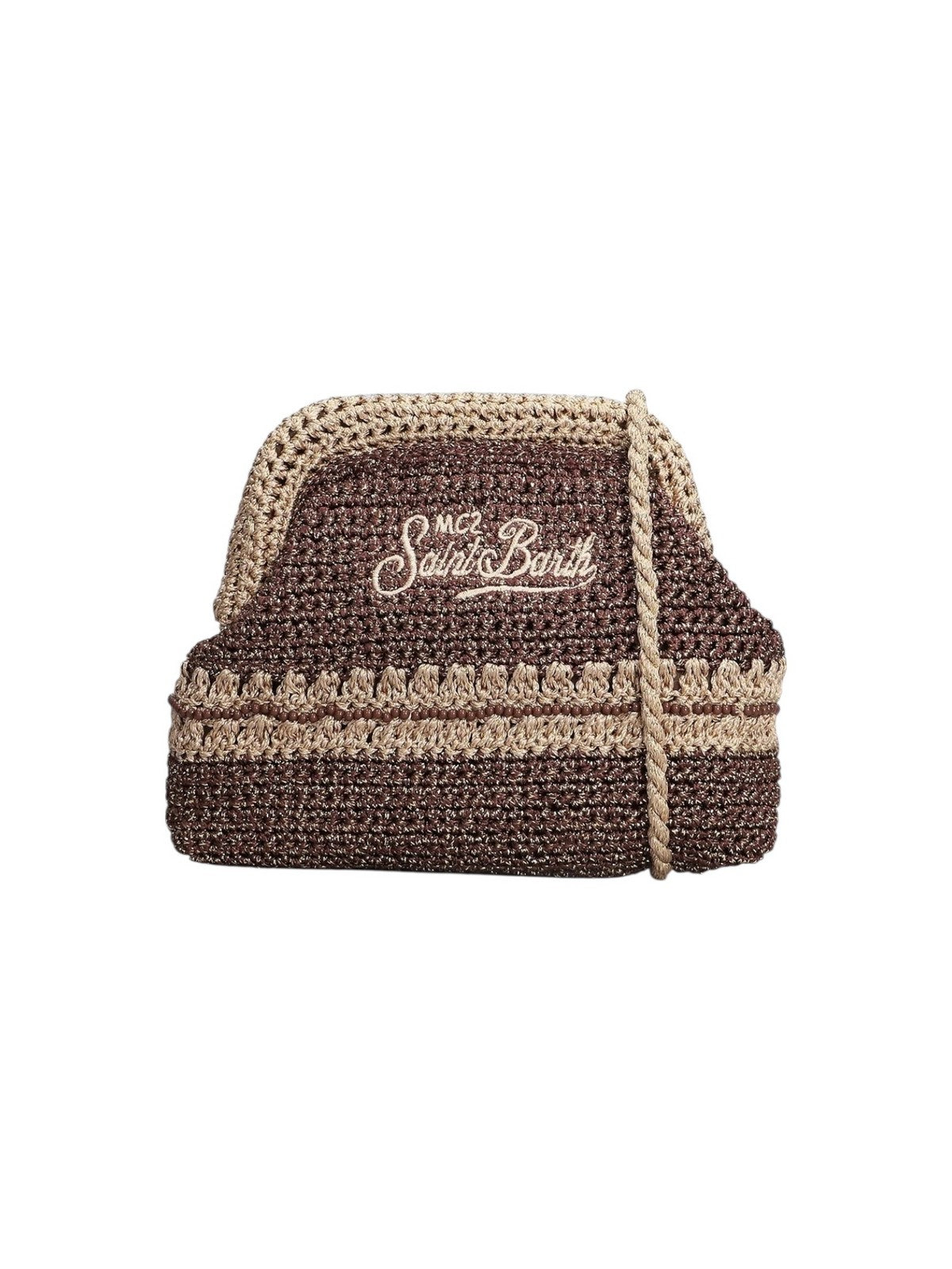 MC2 SAINT BARTH Borsa Donna CROCHET POUCH N 09555L LUREX 1118 EMB