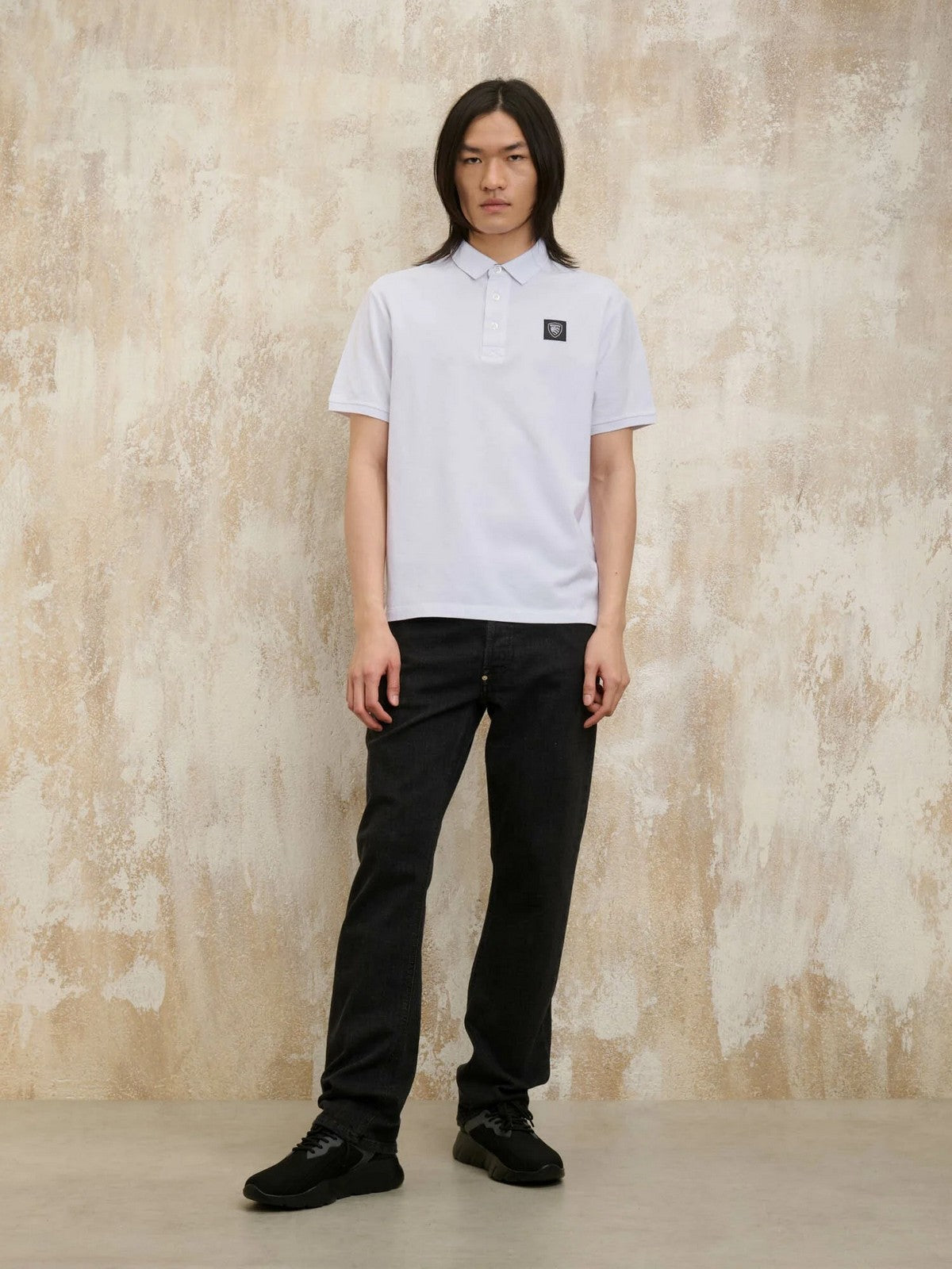 BLAUER Polo Uomo ALBAN 25SBLUT02309 007125 100 Bianco gioboutiqueweb