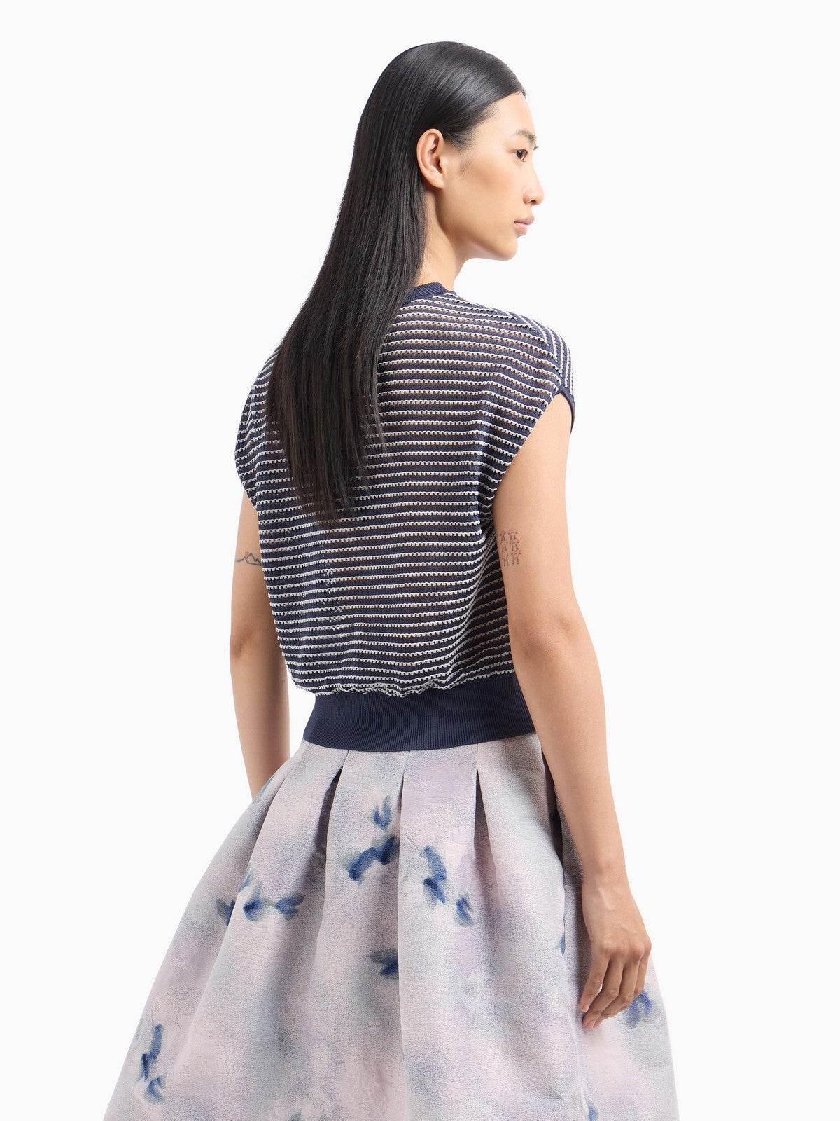 EMPORIO ARMANI Felpa Donna EW001665 AF15884 FB012 Blu gioboutiqueweb