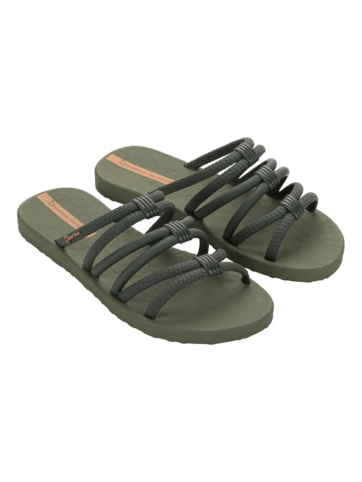 IPANEMA Ciabatta Donna IP.27237 BG827 MILITARY GREEN/ORANGE gioboutiqueweb