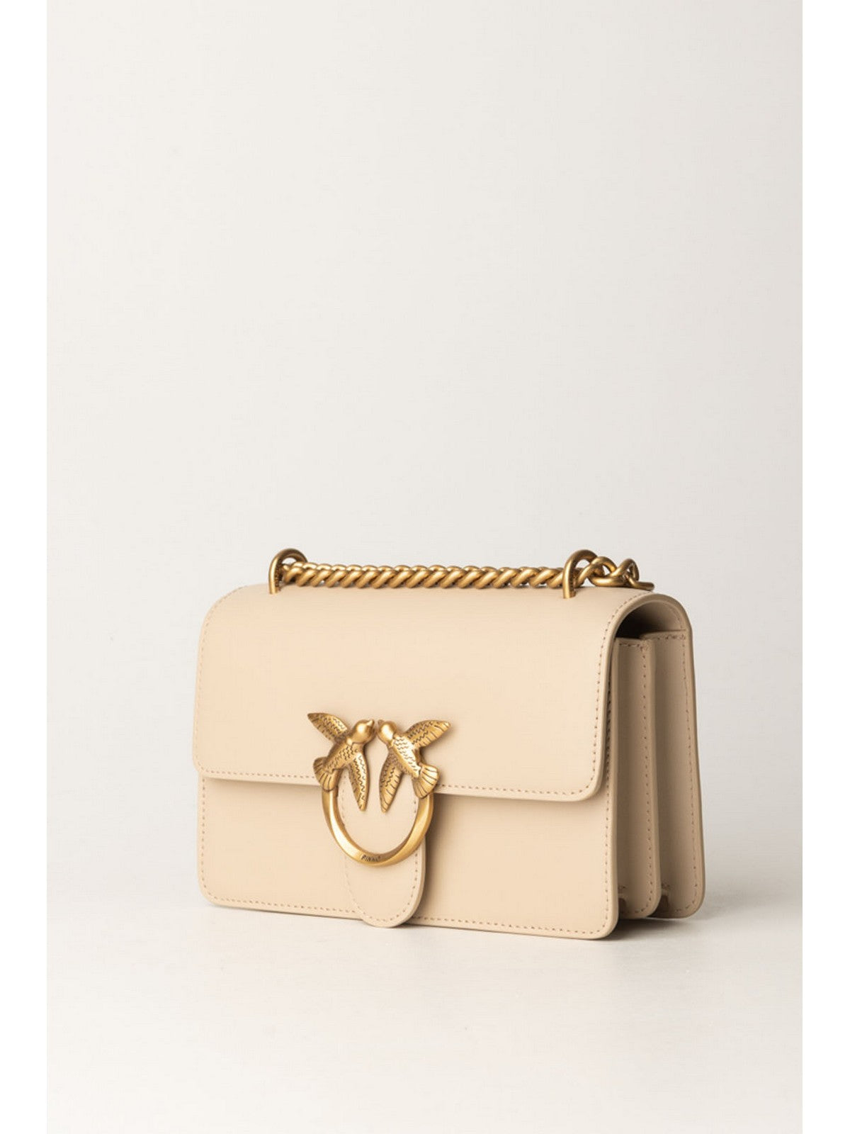 PINKO Borsa Donna Love One Mini Dc Vitello Seta 100074-A0F1 C50Q Beige gioboutiqueweb