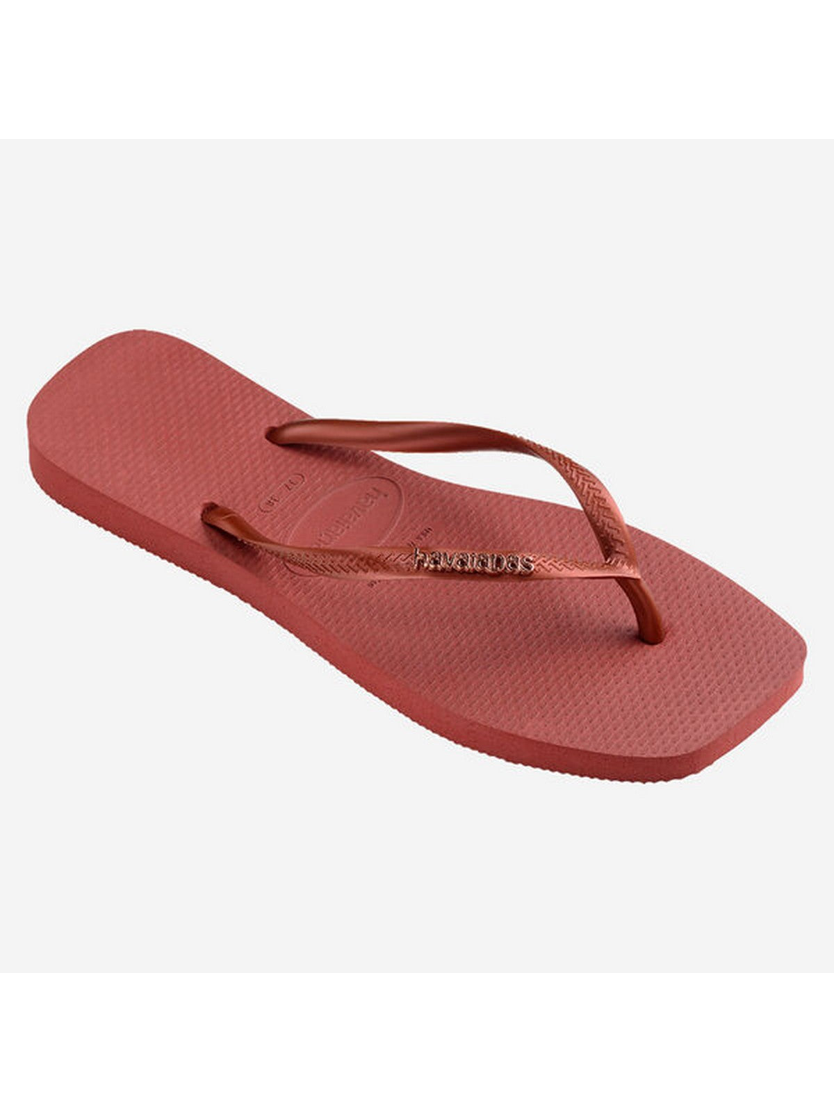 HAVAIANAS Infradito Donna Hav. square logo metallic 4148257.5416 Rosso gioboutiqueweb