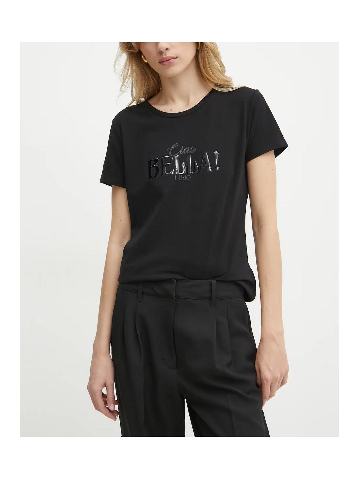 LIU JO SPORT T-shirt Donna TA5214JS003 M9125 Nero ciao bella
