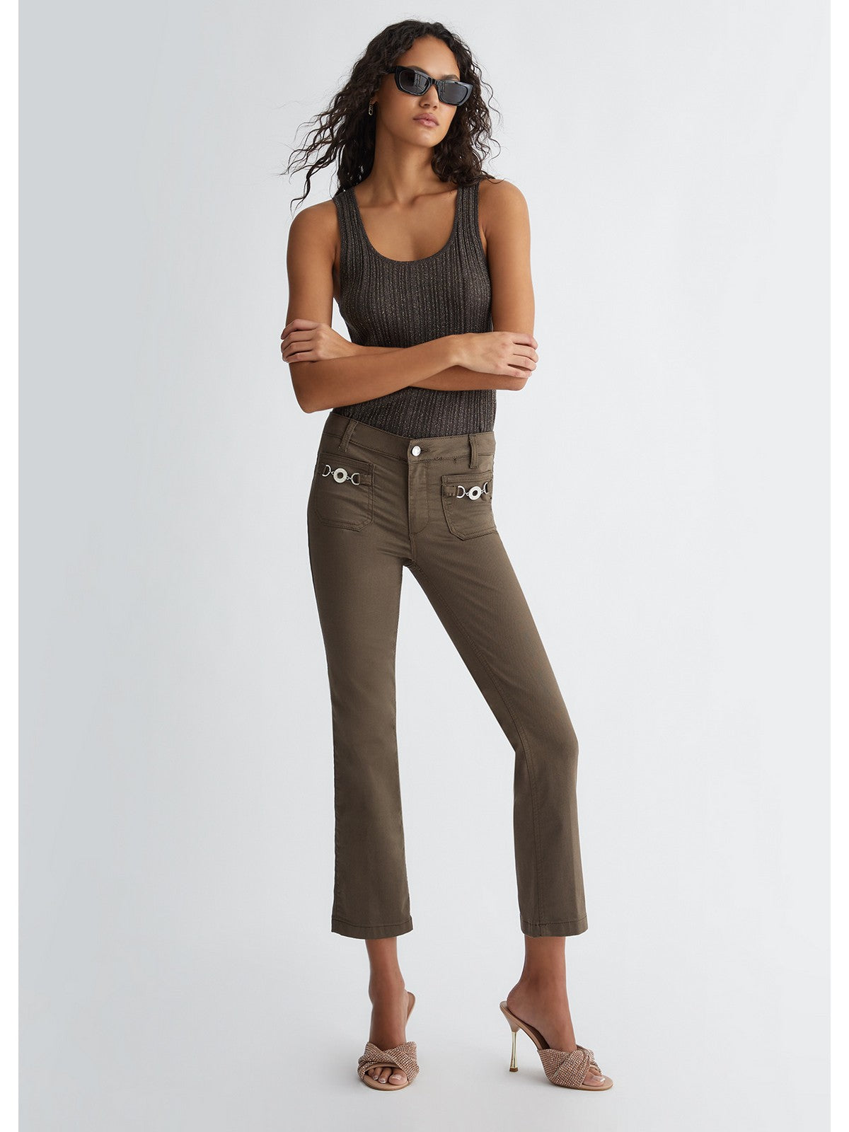 Liu Jo White Woman Pantalone M4291T7144 x0542 green