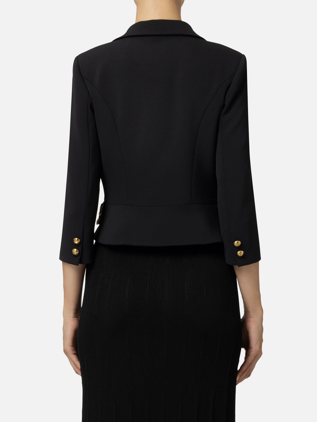 ELISABETTA FRANCHI Giacca Donna GIT8546E2 110 Nero gioboutiqueweb