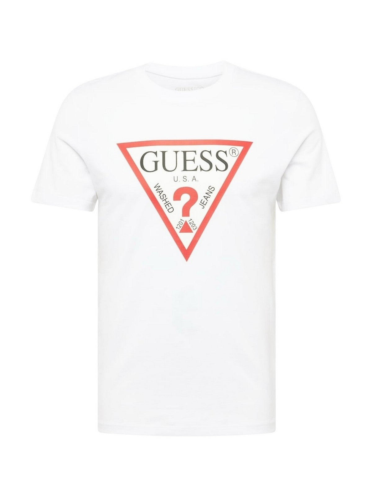 GUESS T-shirt Uomo SS BSC CLSC TRI LOGO CRW T M2GI68 KBA60 G011 PURE WHITE gioboutiqueweb