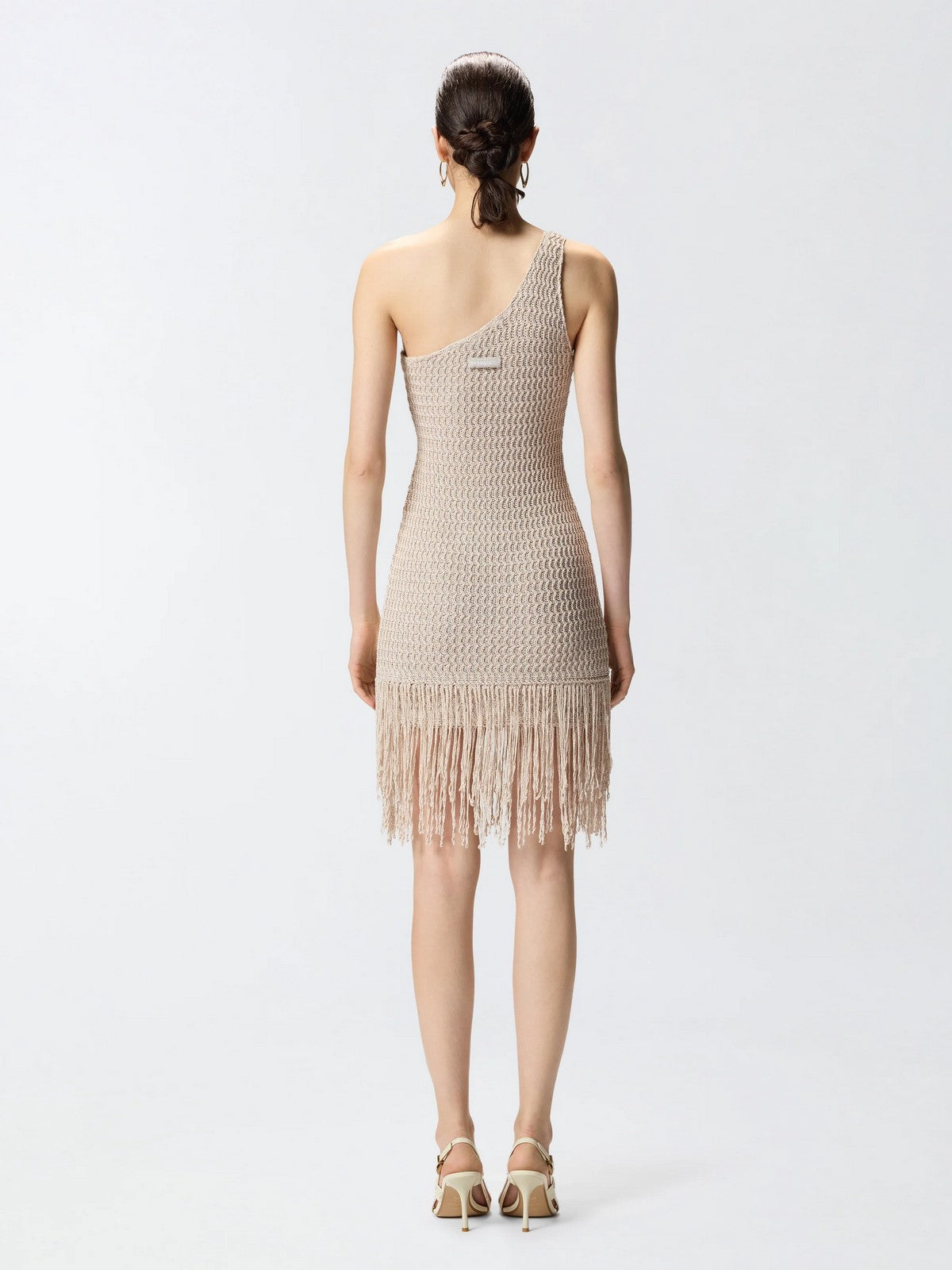 PINKO Abito Donna JUNIPEROS ABITO OPENWORK LUREX 106959-A3CI I05 GRIGIO MATTINA