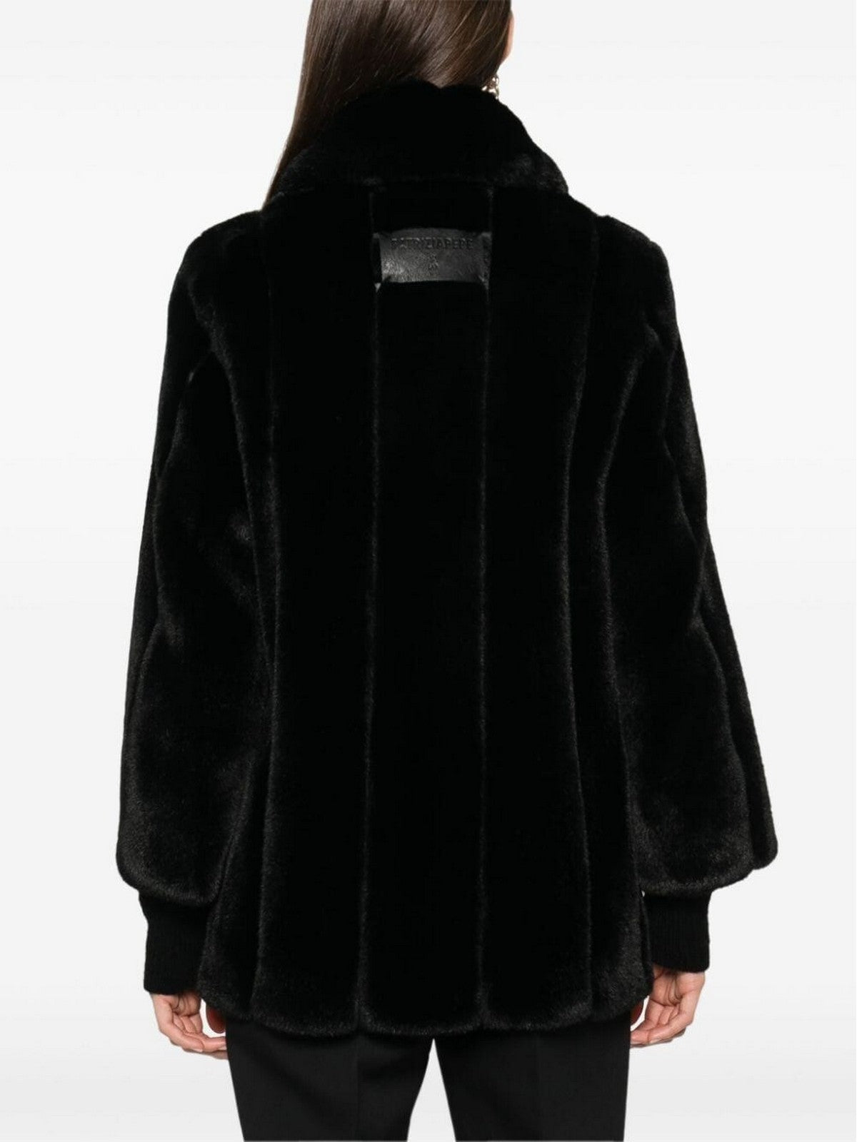 PATRIZIA PEPE Cappotto Donna 2O0163 E5T7 K103 Nero gioboutiqueweb