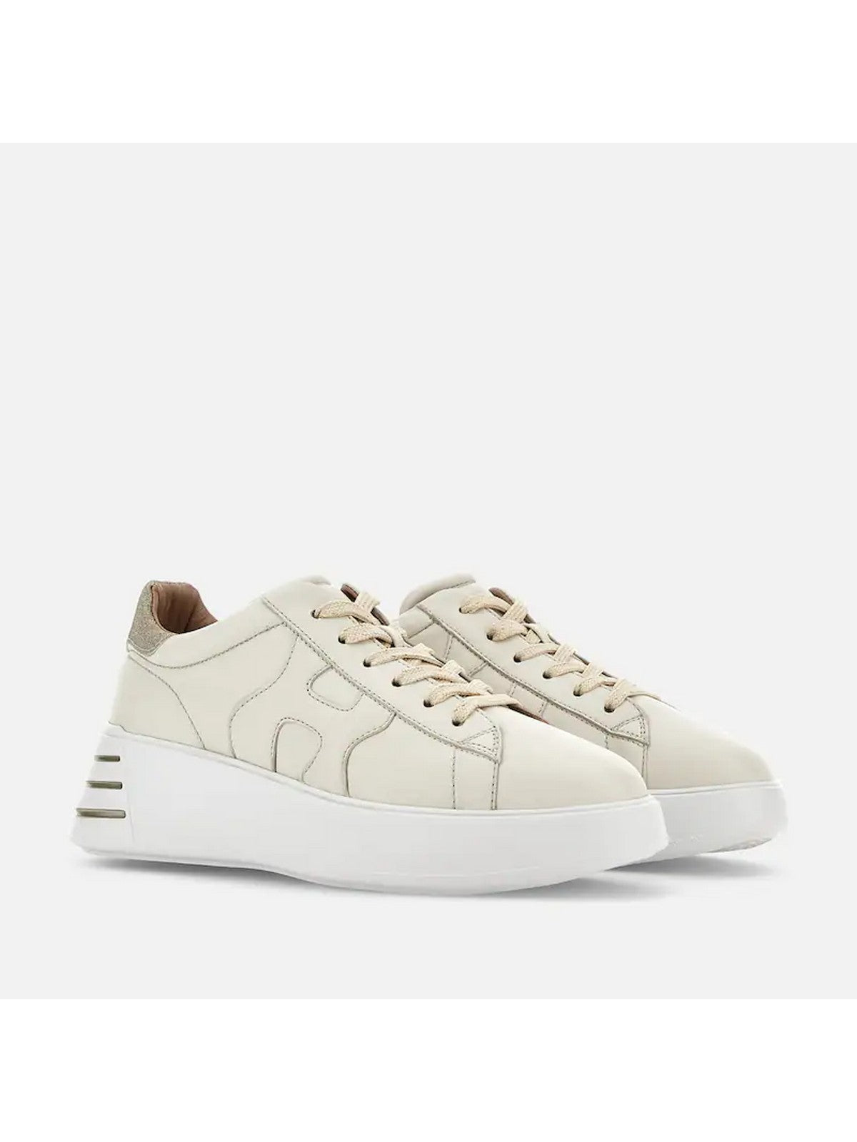 HOGAN Sneaker Donna HXW5640DN61RCB367T B013(YOGURT)+G210(ORO PALLIDO)