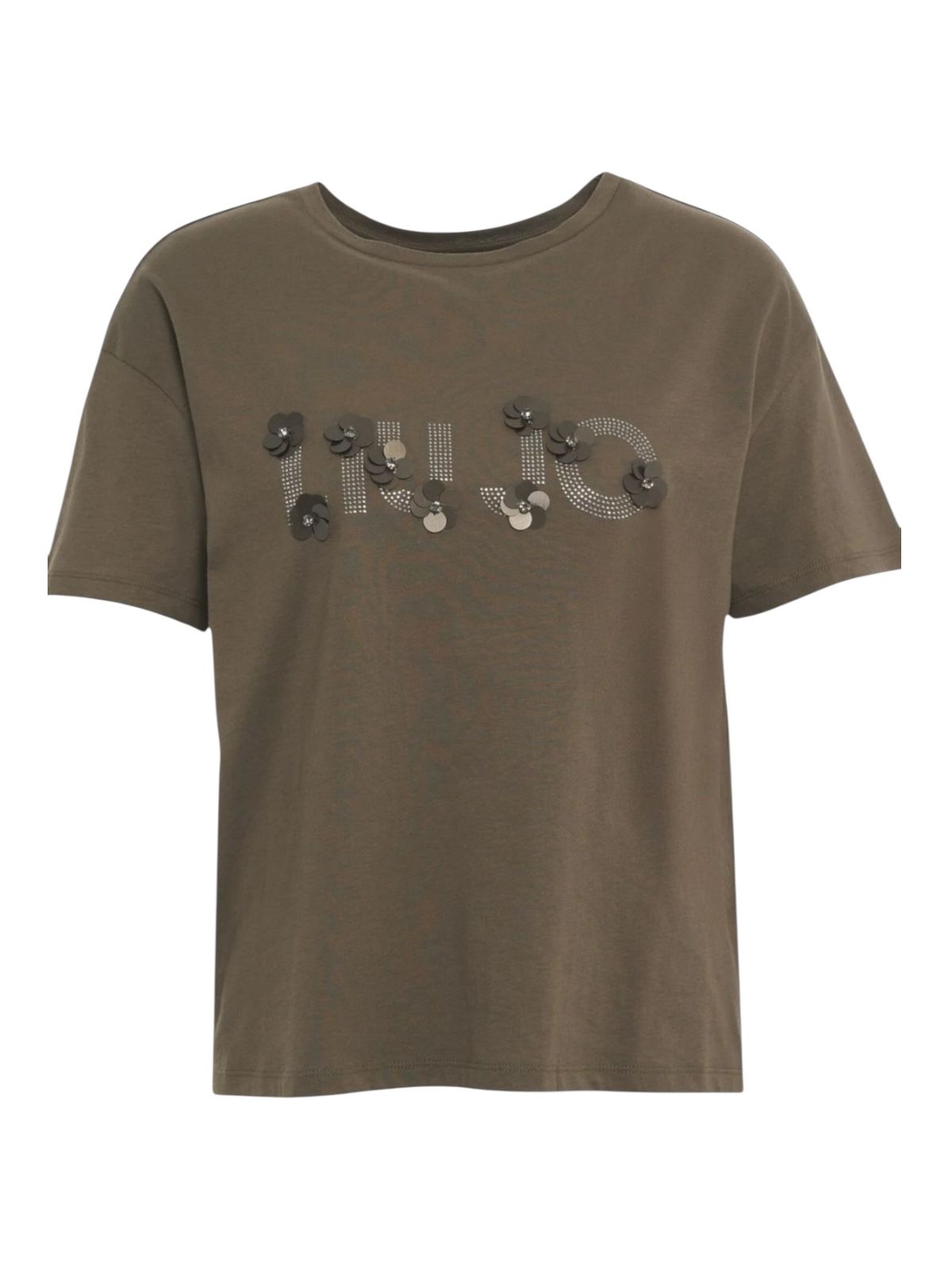 LIU JO WHITE T-shirt Donna WA6238JS923 P9330 Dk.olive LiuJo sequi