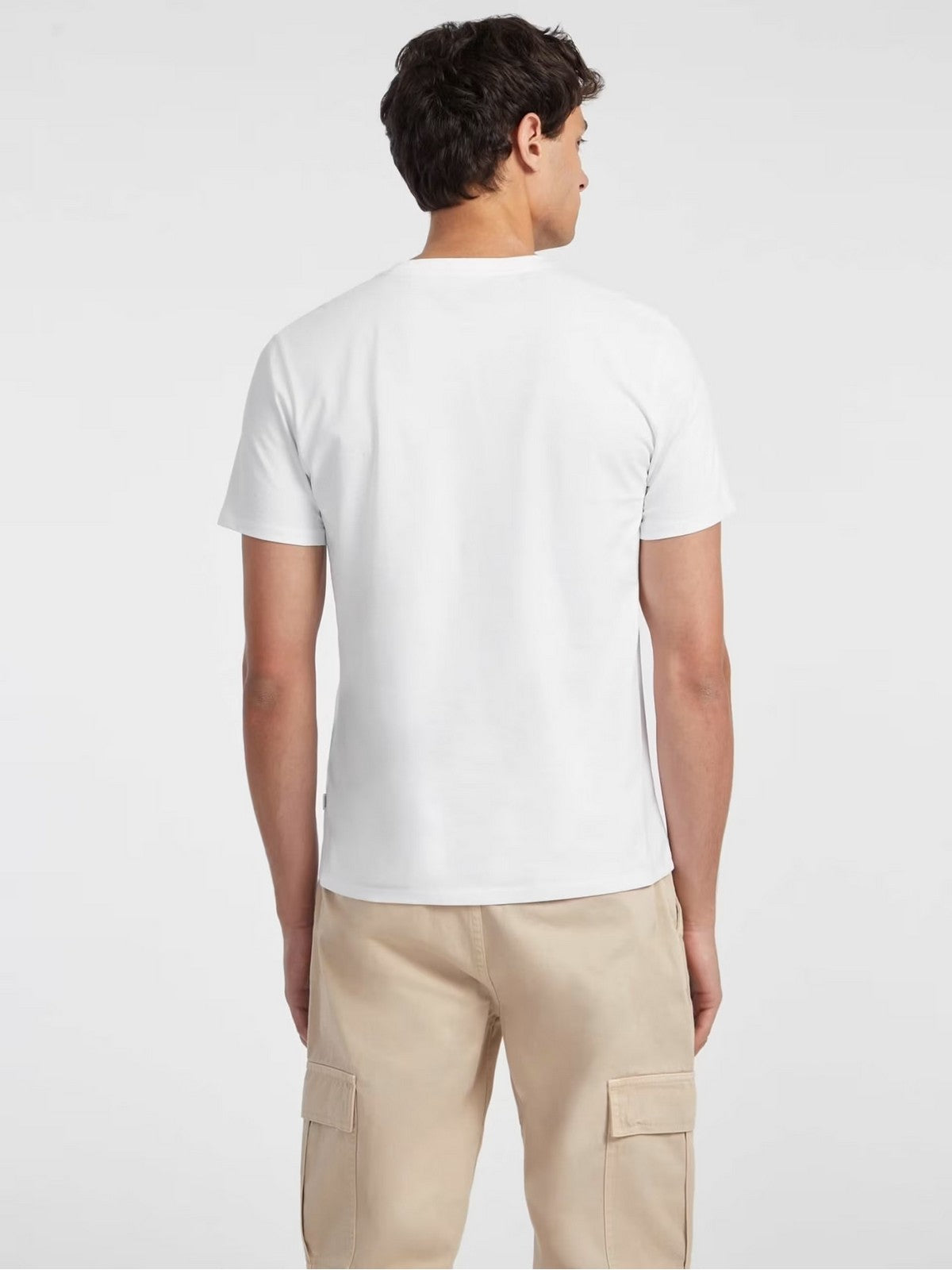 GUESS T-shirt Uomo GJ SS CN SLIM AMERICAN TR TEE M4YI55 K8HM0 G011 PURE WHITE