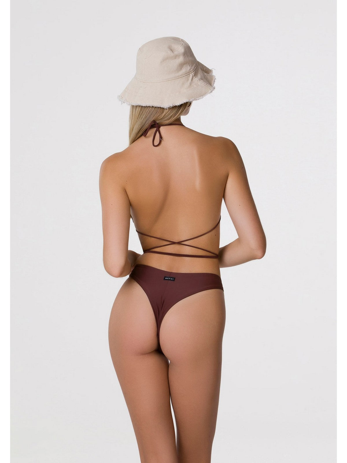 Ich war Badebekleidung Frau MF24-0310Bn Brown