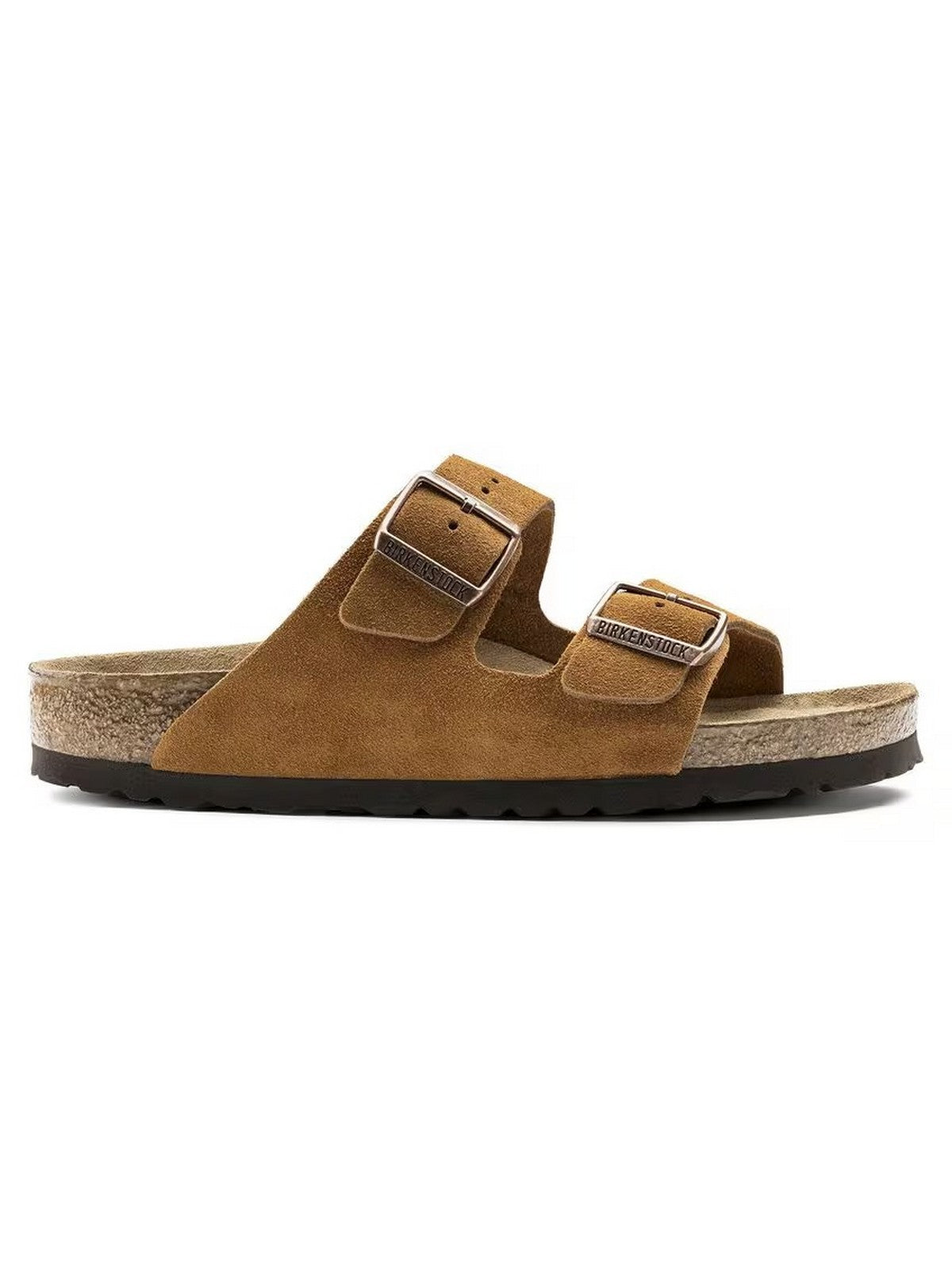 BIRKENSTOCK Sandalo Unisex adulto Arizona mink, Suede Leather 1027162 Marrone