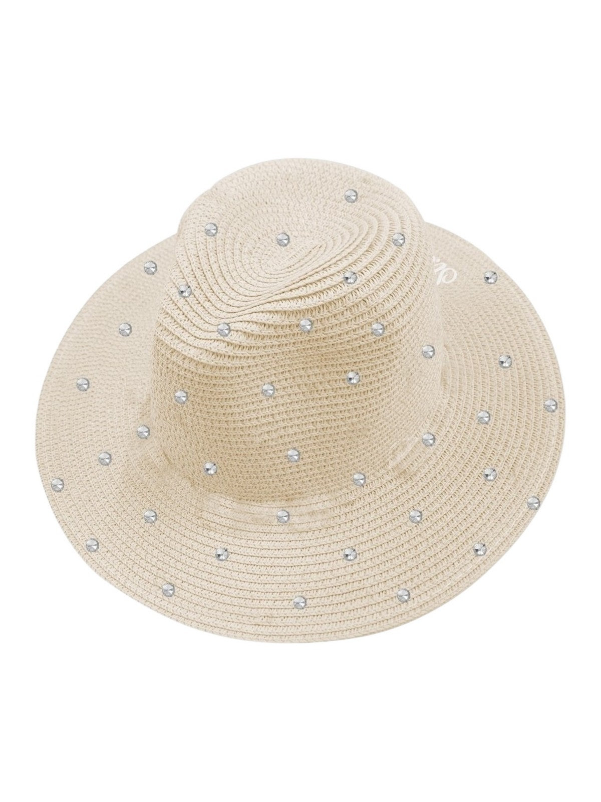 MC2 SAINT BARTH Cappello Donna TRINA 05089H STRAW 11 STRASS EMB gioboutiqueweb