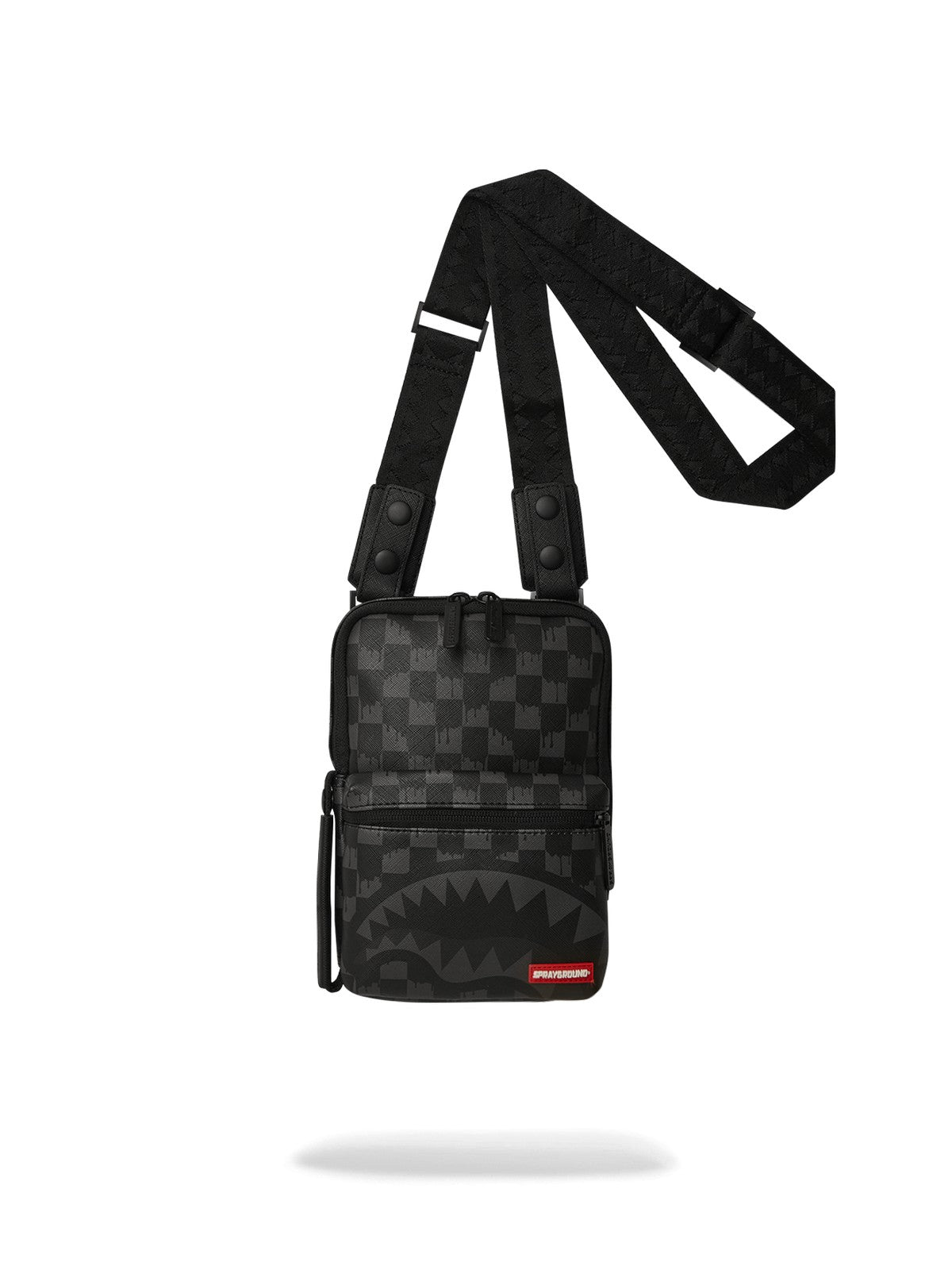 SPRAYGROUND Tracolla Uomo HANGOVER DRIP CHECK SLING 910B6855NSZ Nero