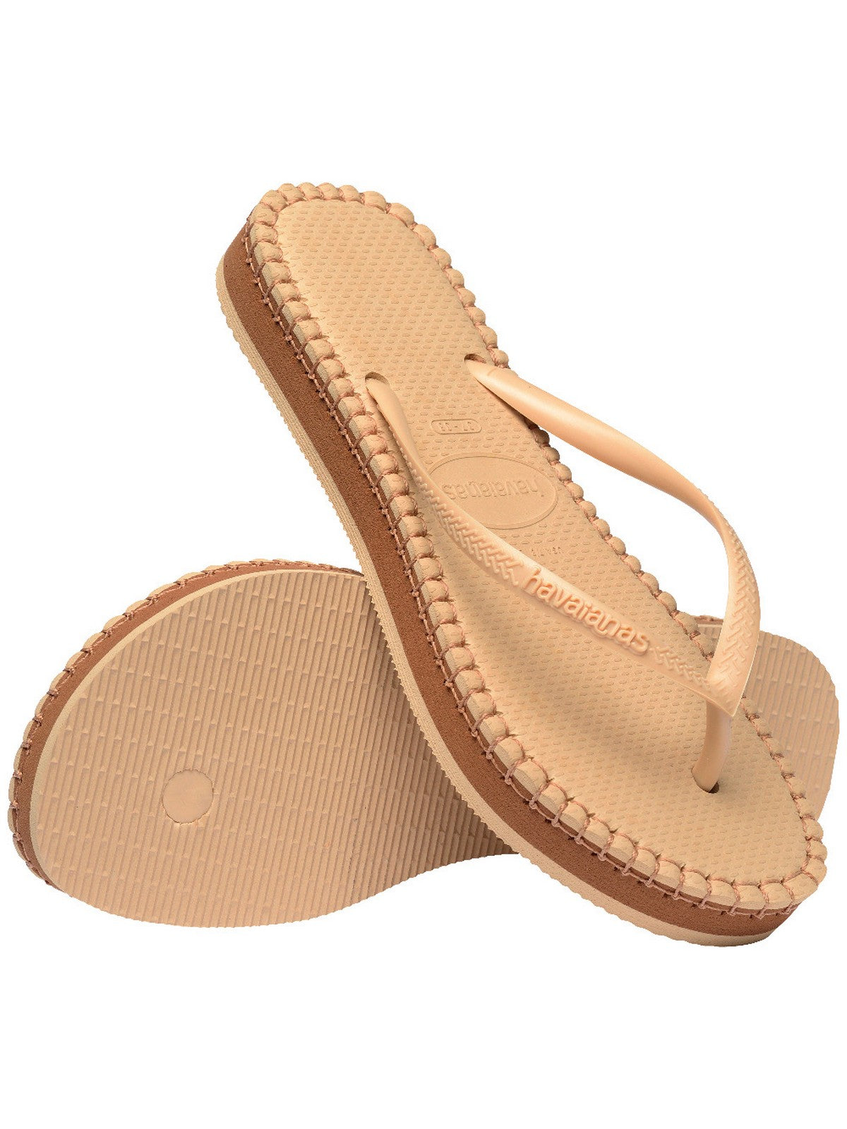 HAVAIANAS Infradito Donna Hav. Slim flatform loop 4149928.8858 Oro gioboutiqueweb
