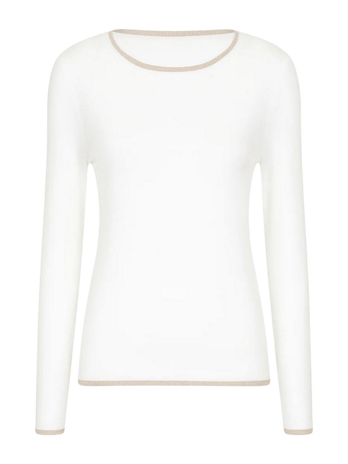 LIU JO WHITE Maglia Donna MF5226MS49I 10701 BIANCO LANA