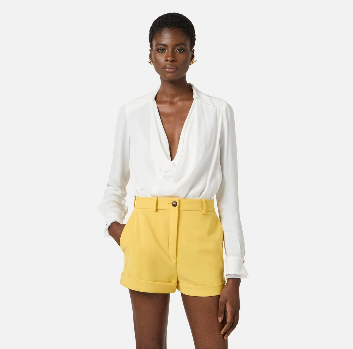 ELISABETTA FRANCHI Body Donna CB00261E2 360 Avorio