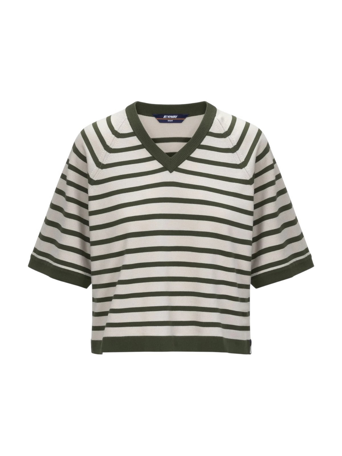 K-WAY Maglia Donna MAROL STRIPES K2135MW B0E Beige gioboutiqueweb