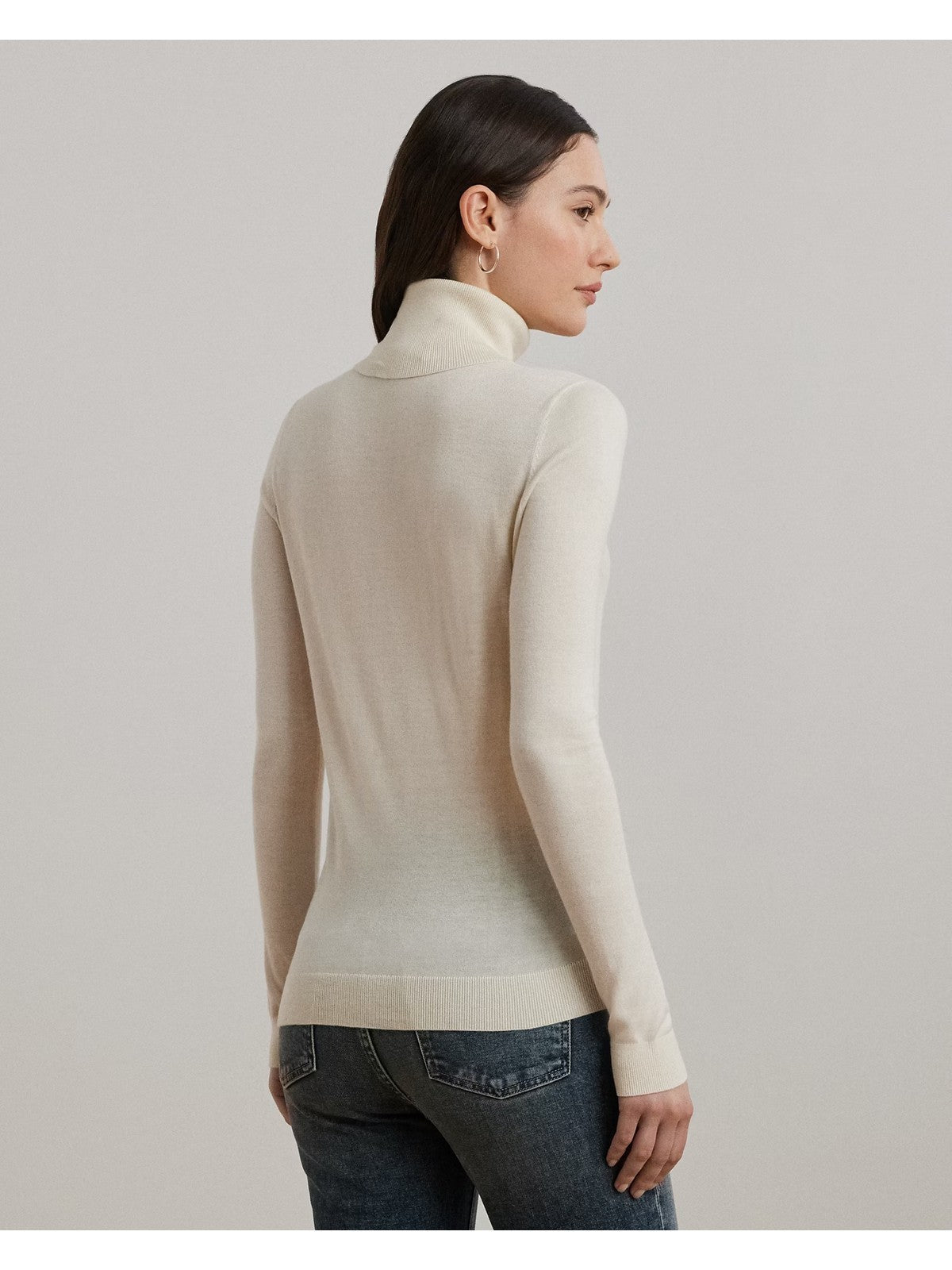 LAUREN RALPH LAUREN Maglione dolcevita Donna ZOE-LONG SLEEVE-PULLOVER 200940470 001 MASCARPONE CREAM
