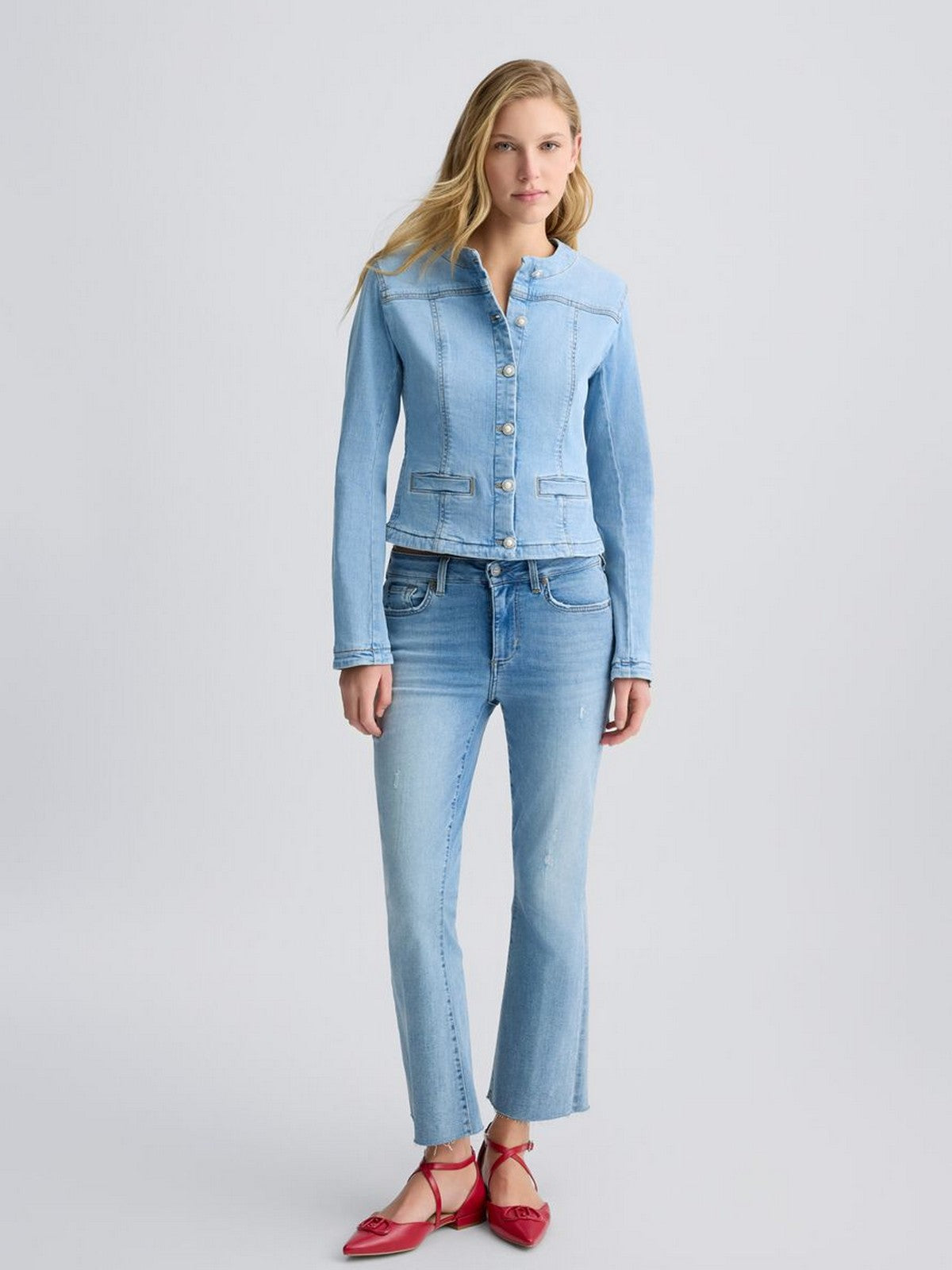 LIU JO BLUE DENIM Giacca Donna UA5135D4448 78861 Blu gioboutiqueweb