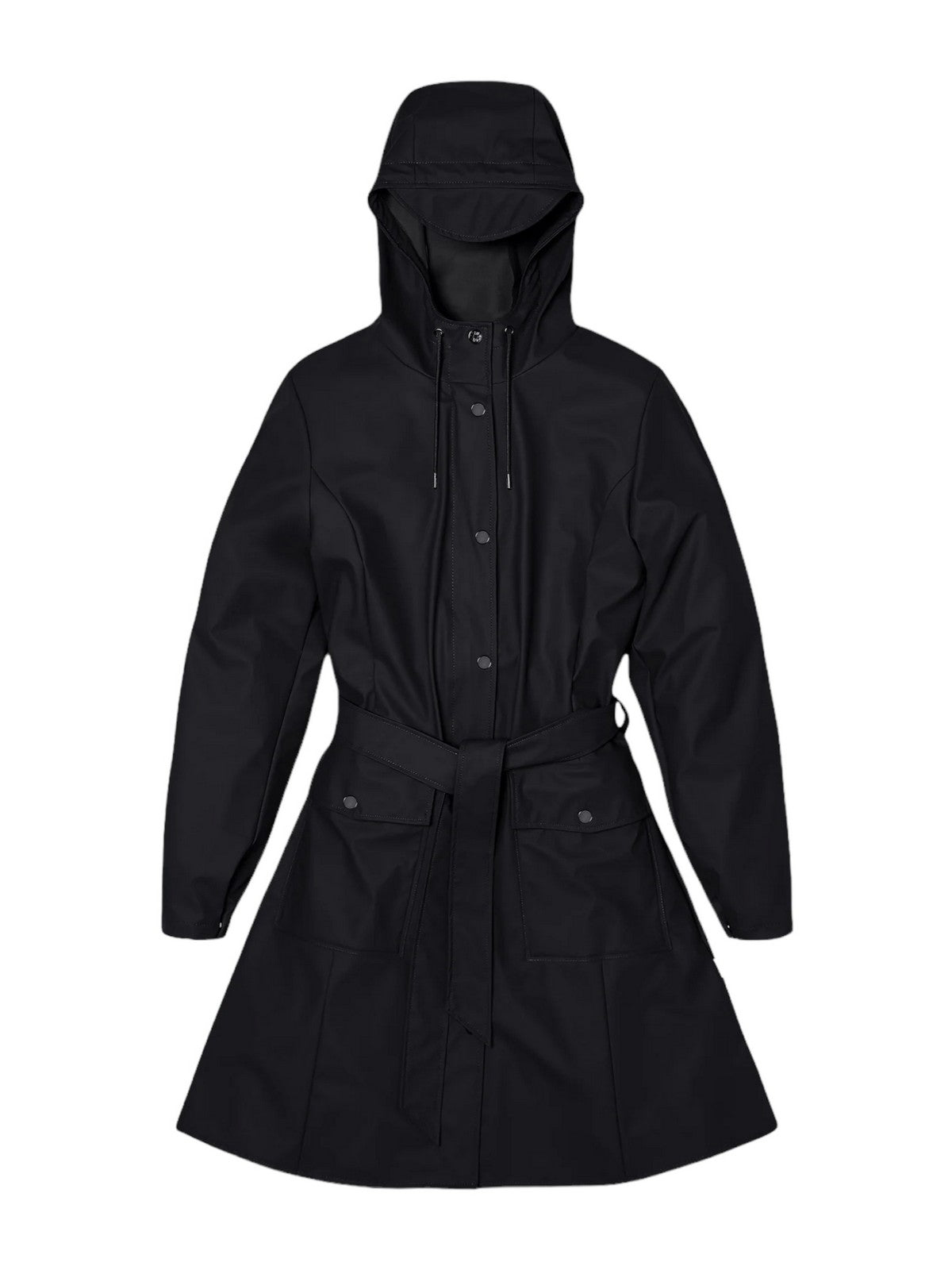 RAINS Giubbino Donna Curve W Jacket W3 18130 01 Black Nero gioboutiqueweb
